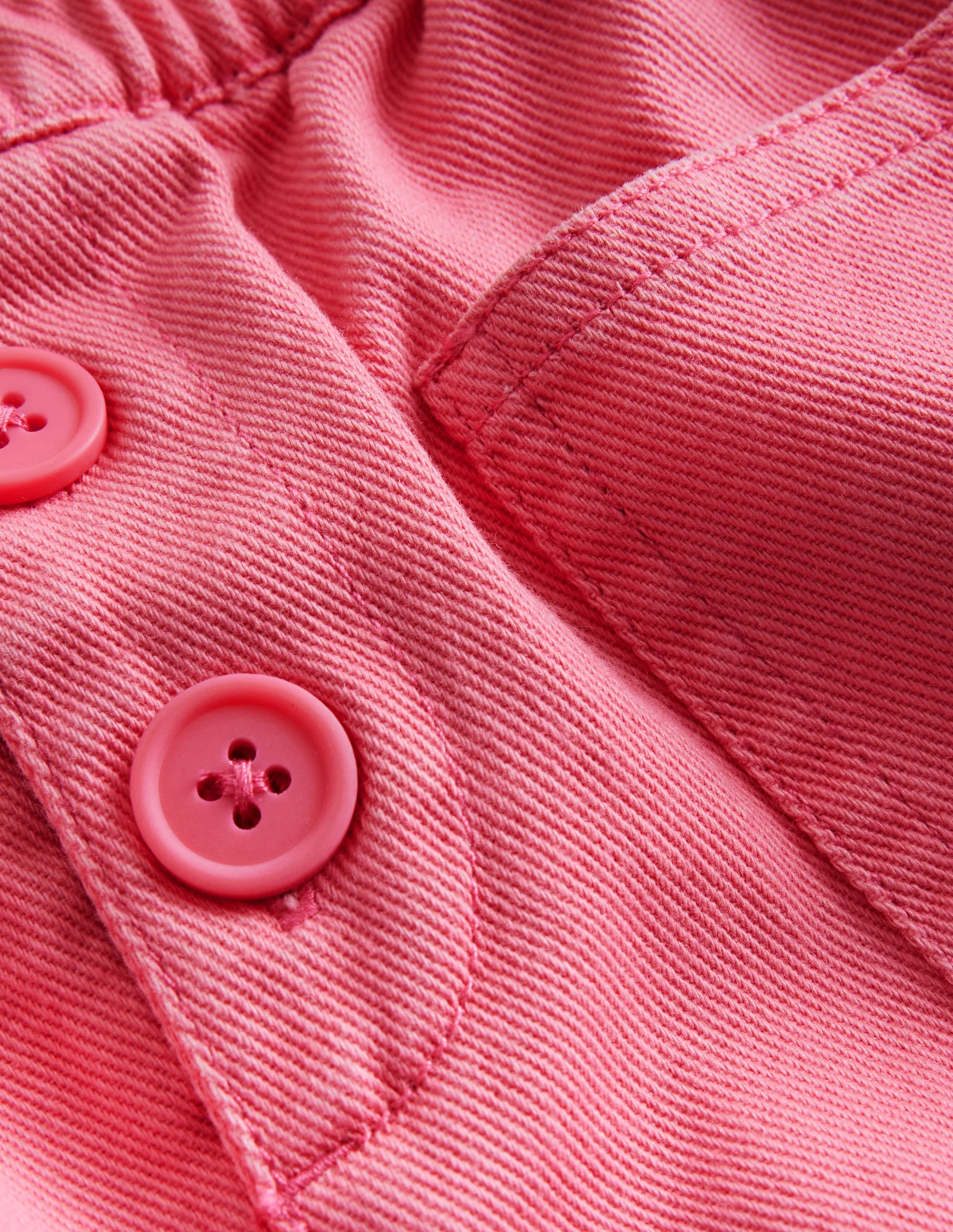 Button Pull-on Mini Skirt-Strawberry Milkshake - Image 3