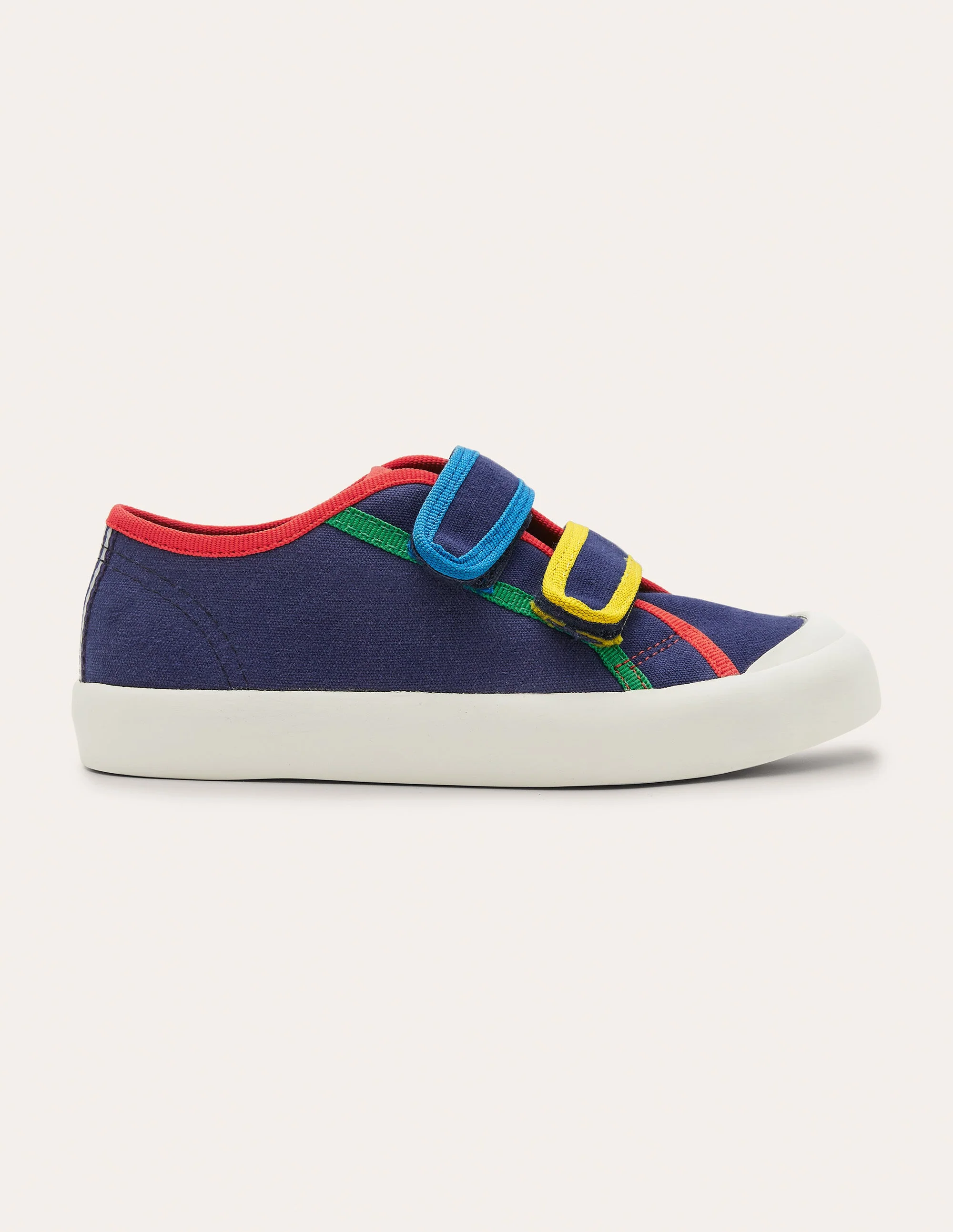 Canvas Low Top Sneakers-Starboard Blue Rainbow - Image 2