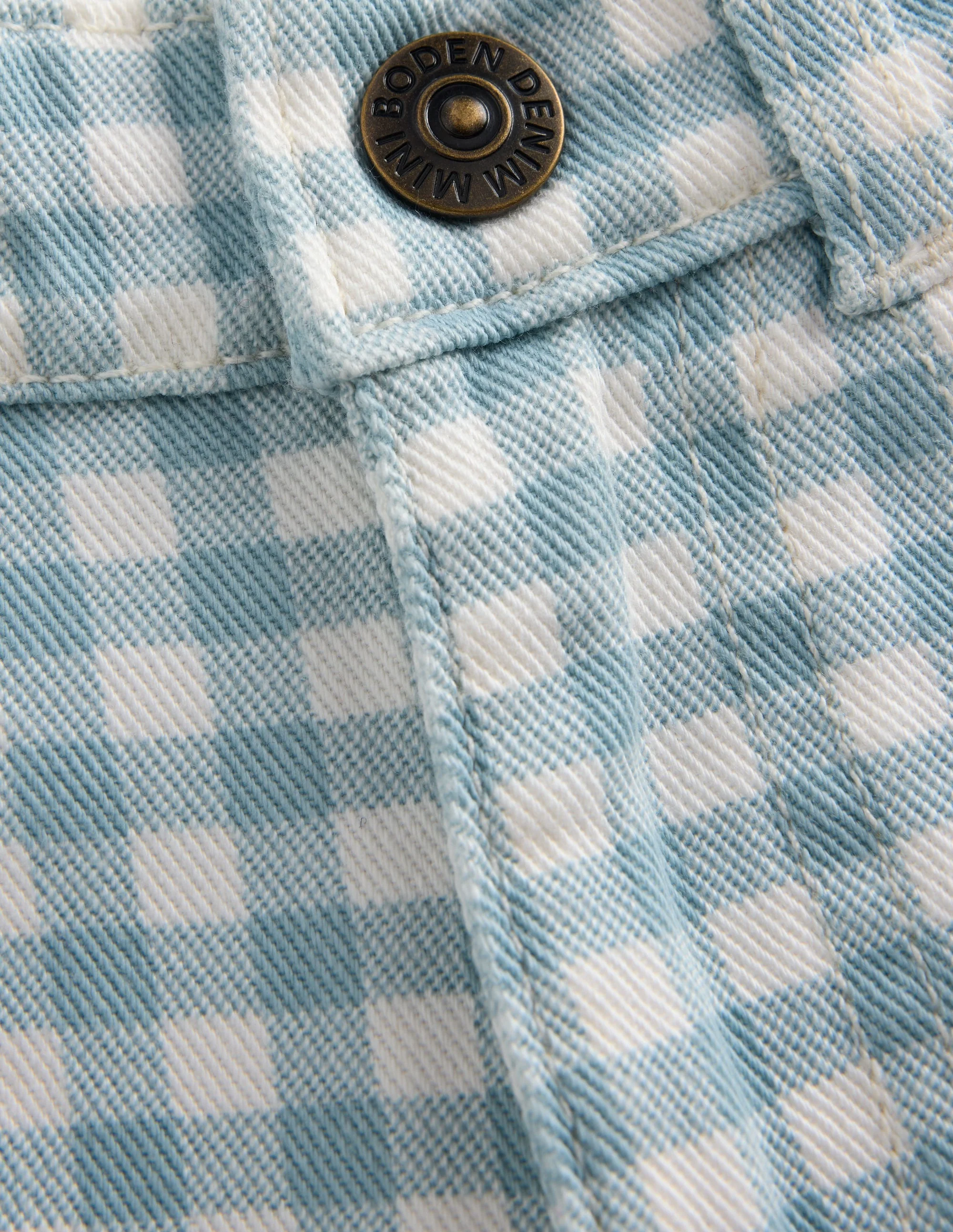 Capri Pants-Blue Gingham - Image 6