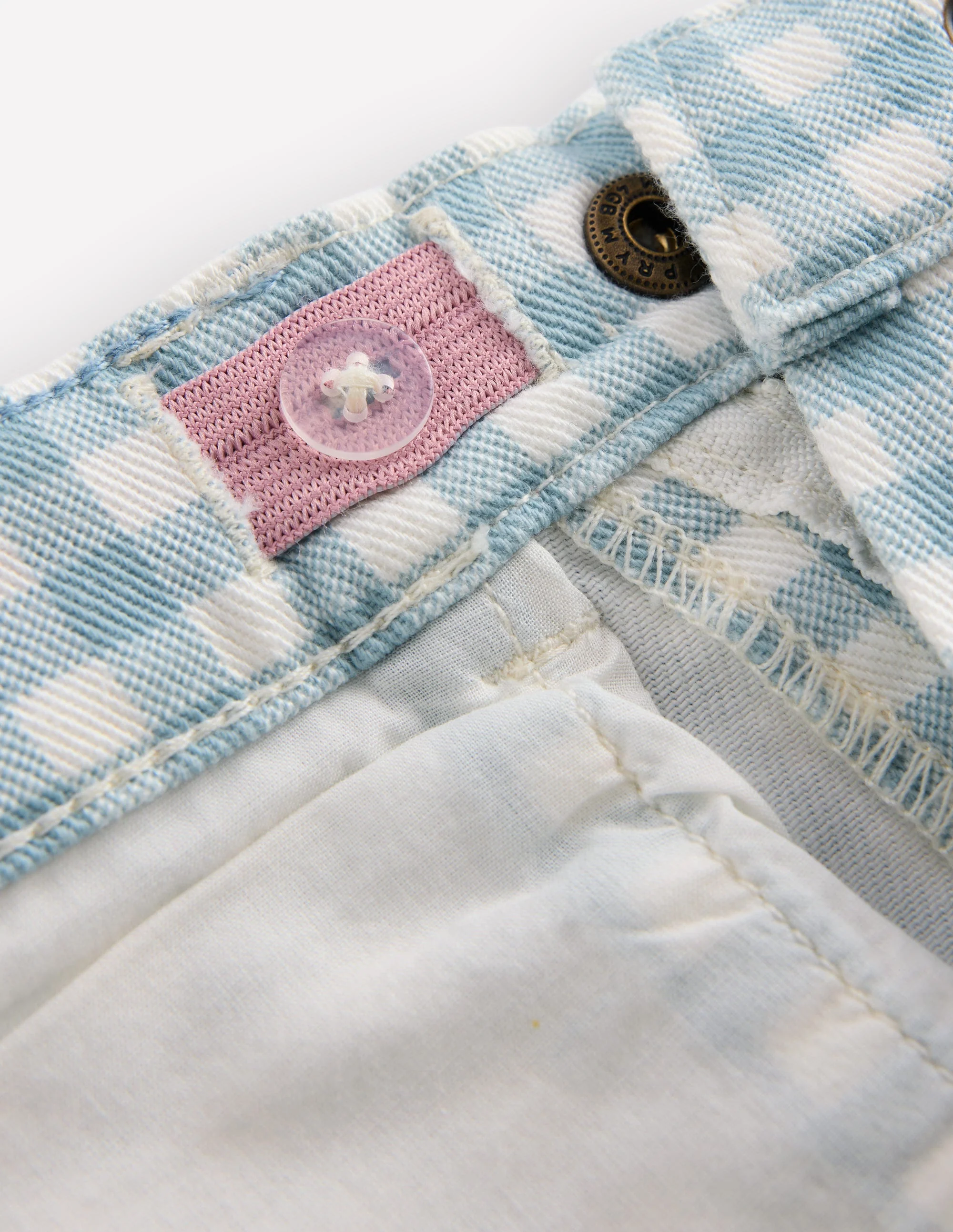 Capri Pants-Blue Gingham - Image 7