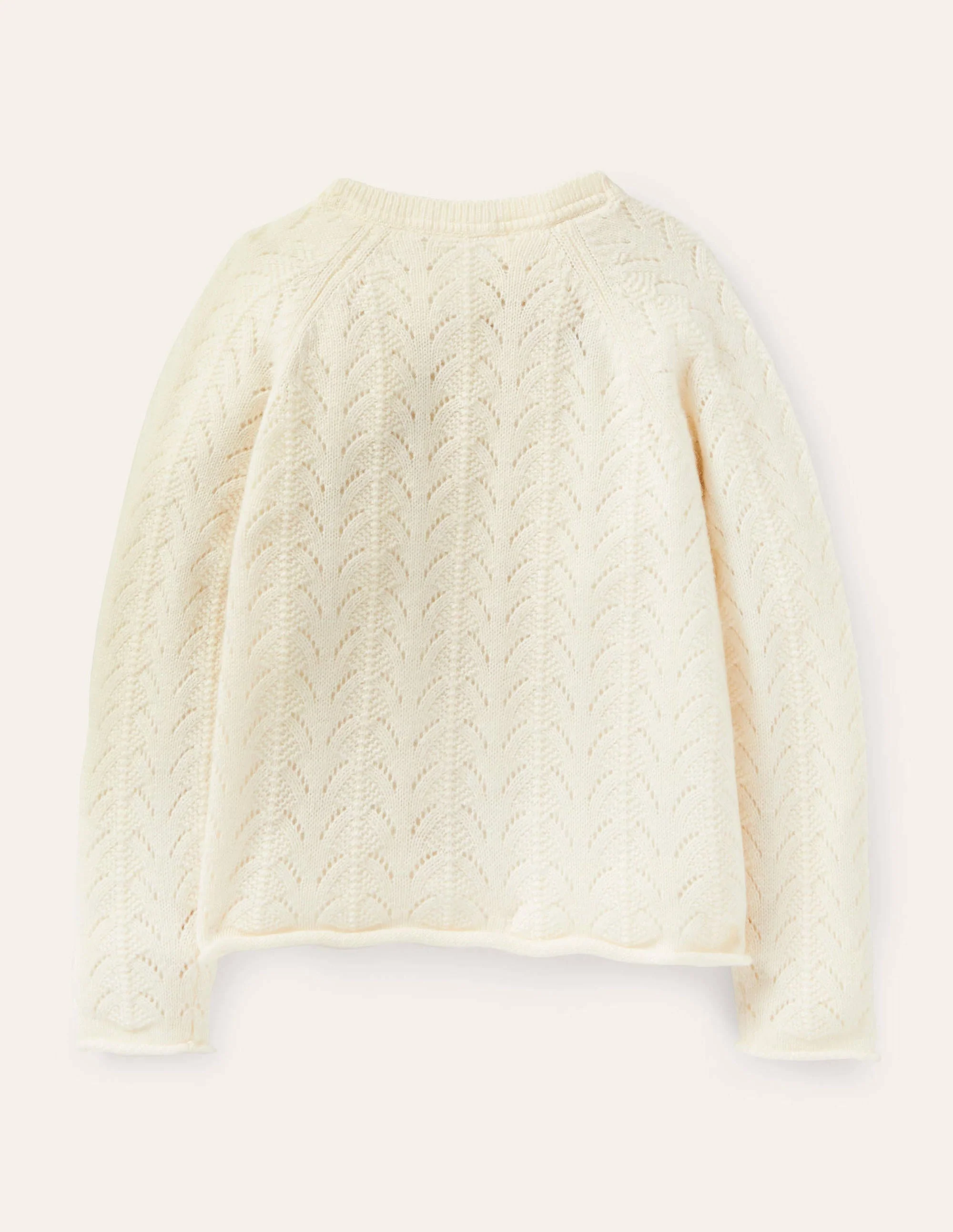 Cashmere Cardigan-Ecru Mélange - Image 2
