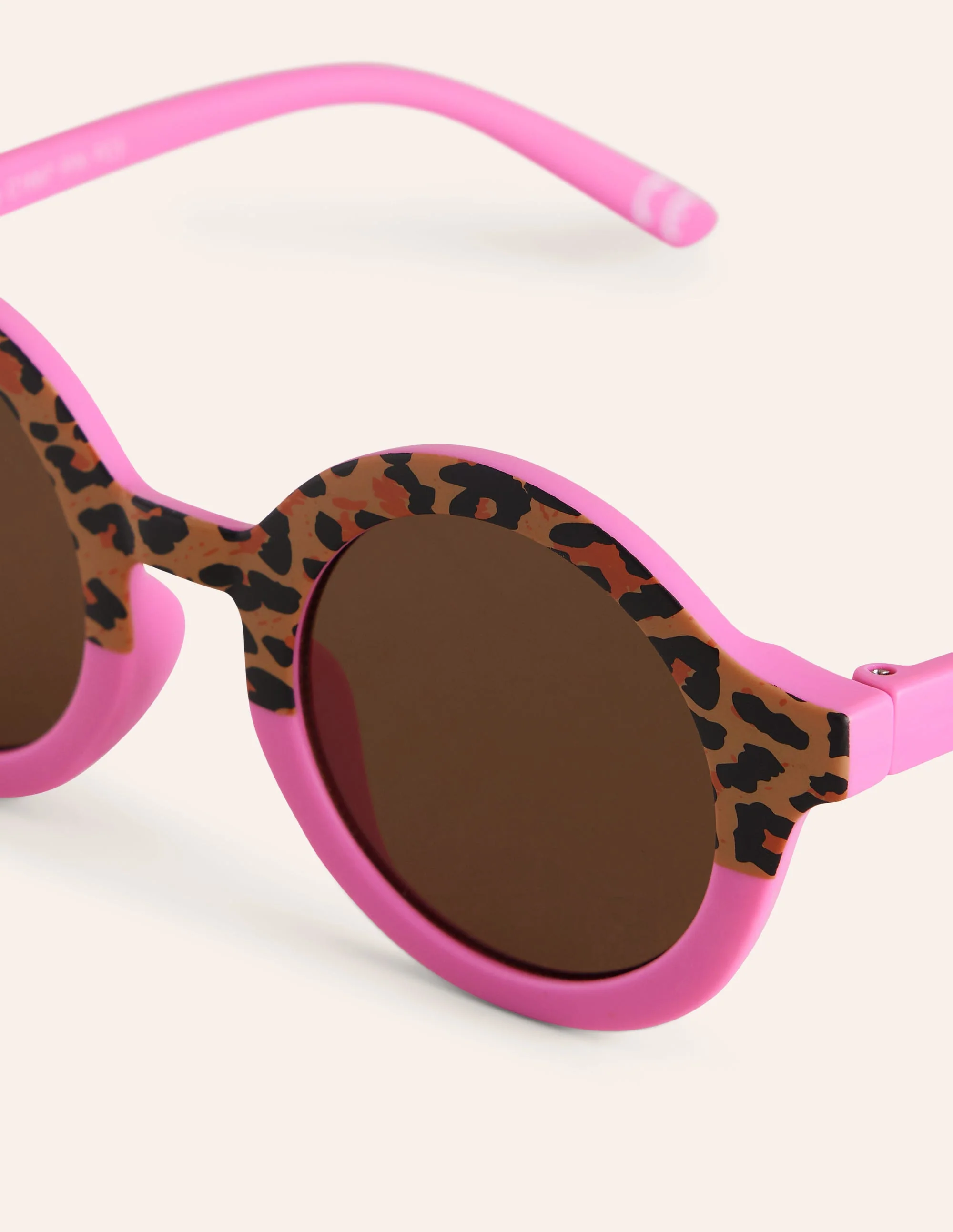 Classic Sunglasses-Pink Leopard Print - Image 2