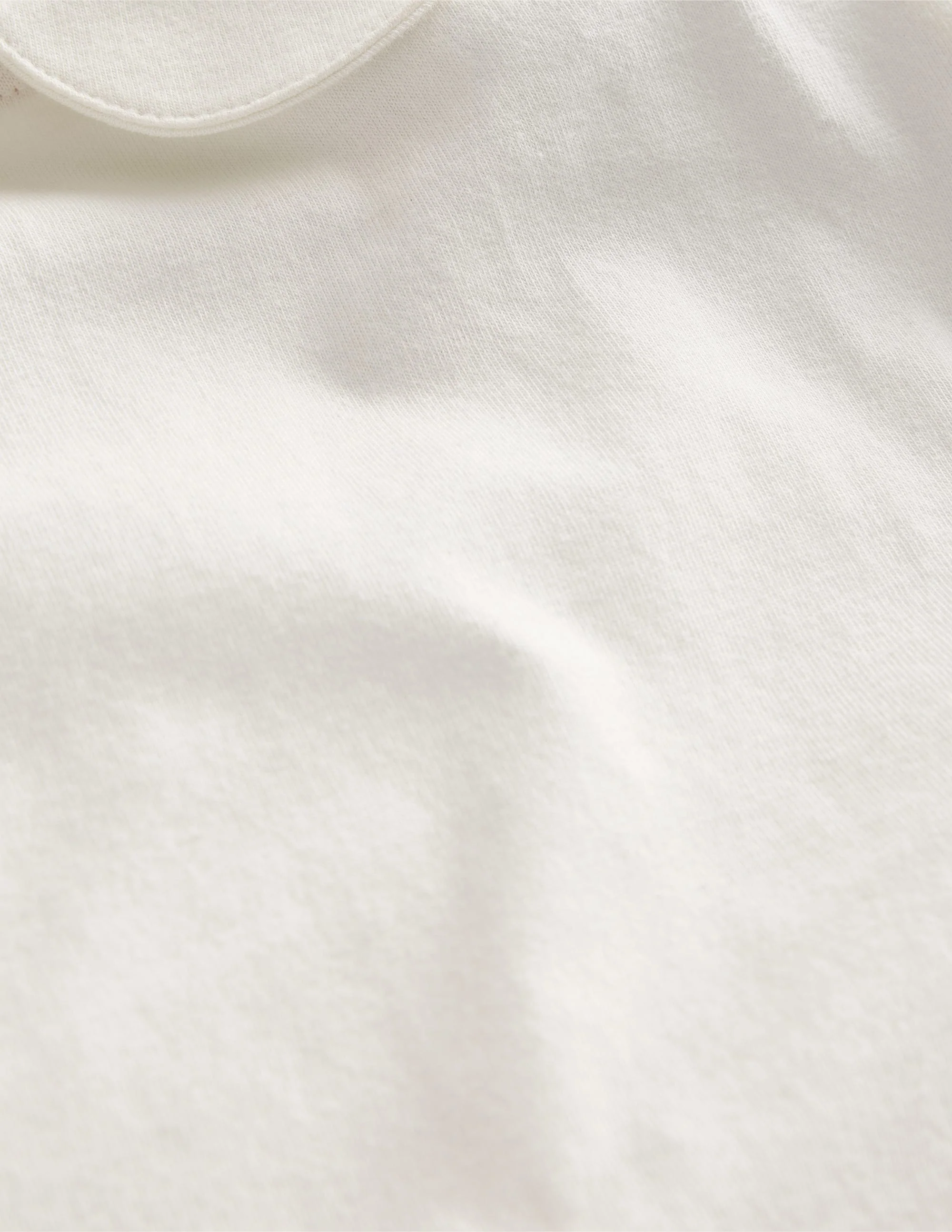 Collared Jersey Top-Ivory - Image 3