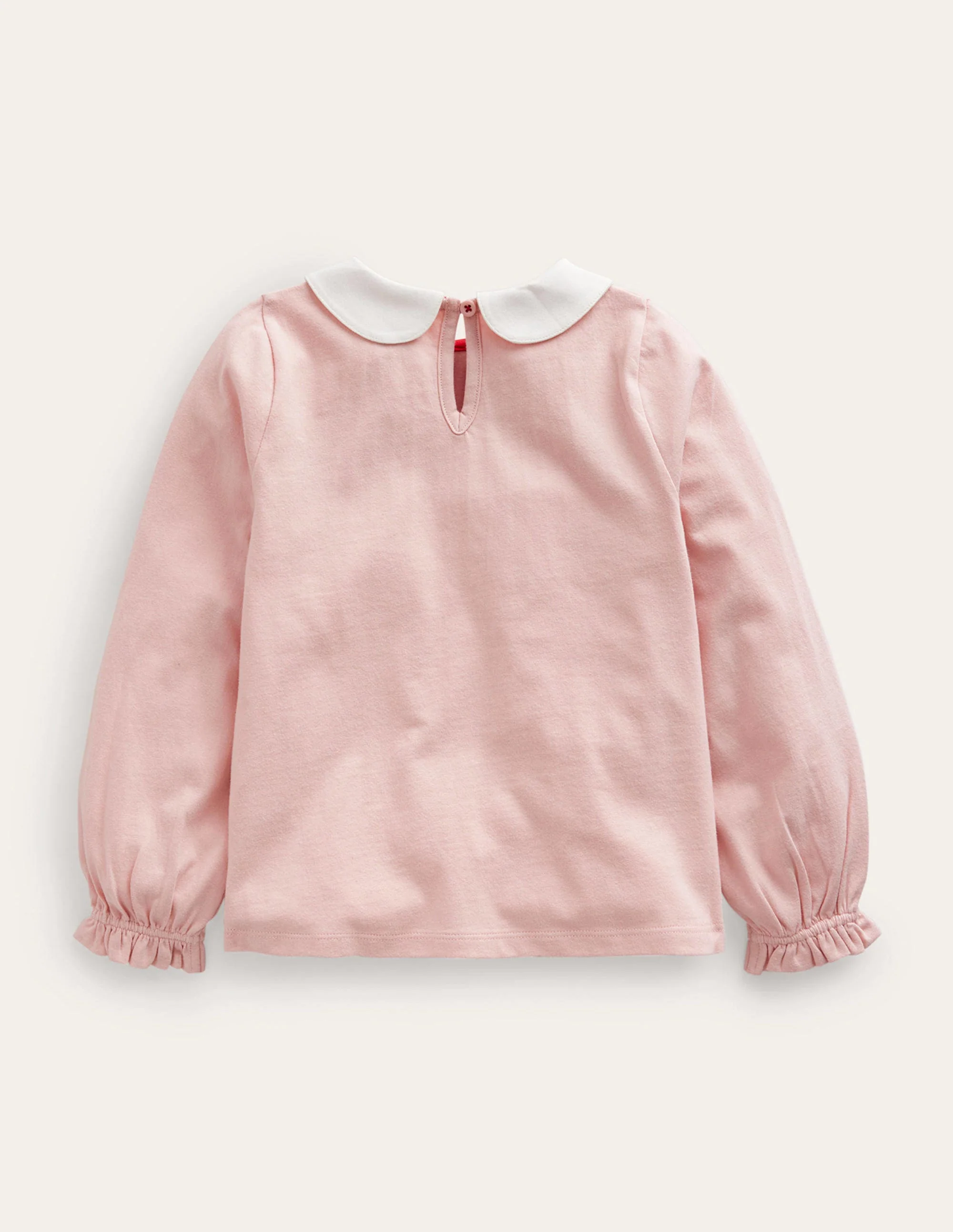 Collared Jersey Top-Provence Dusty Pink - Image 2