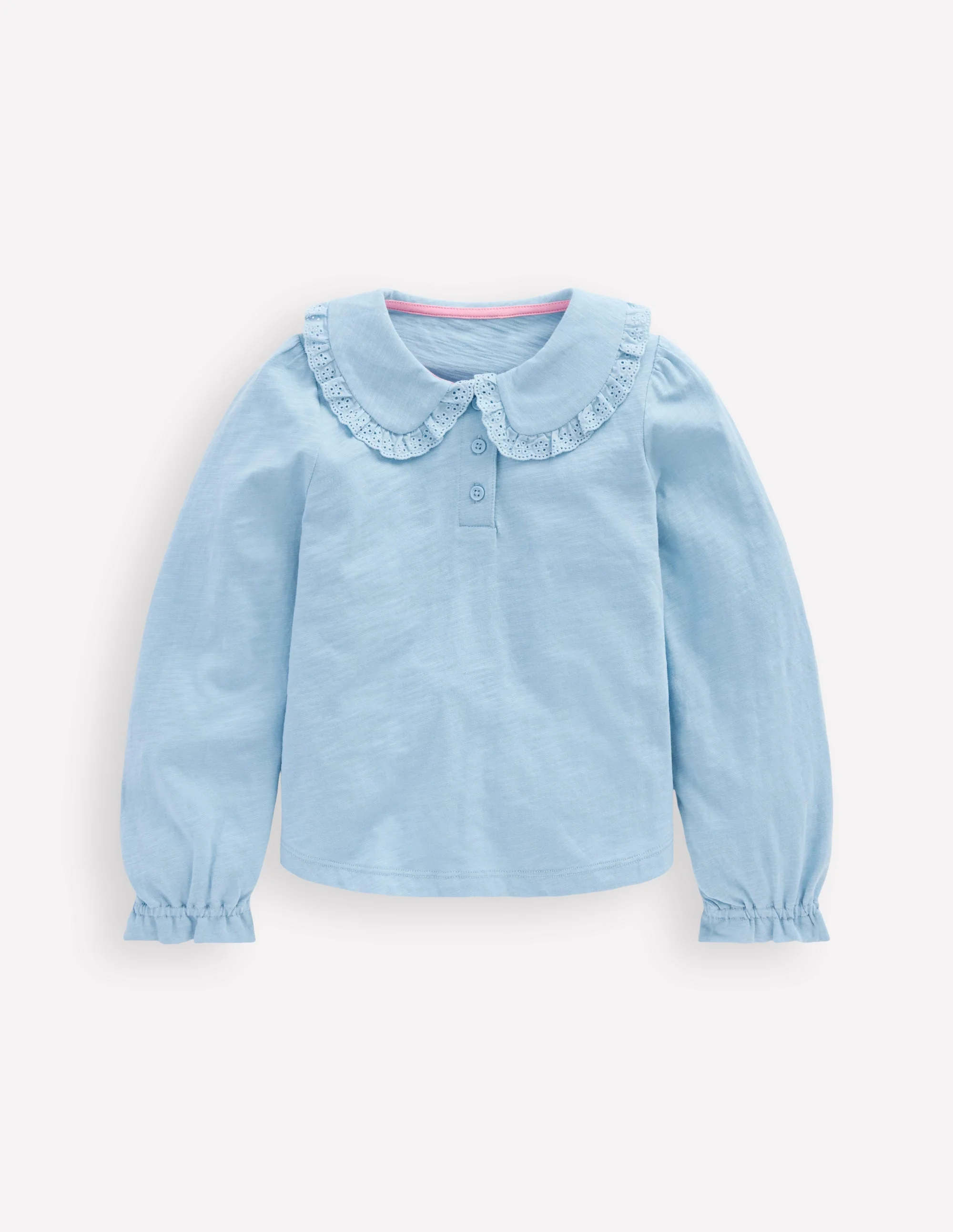 Collared Slub Top-Vintage Blue - Image 4