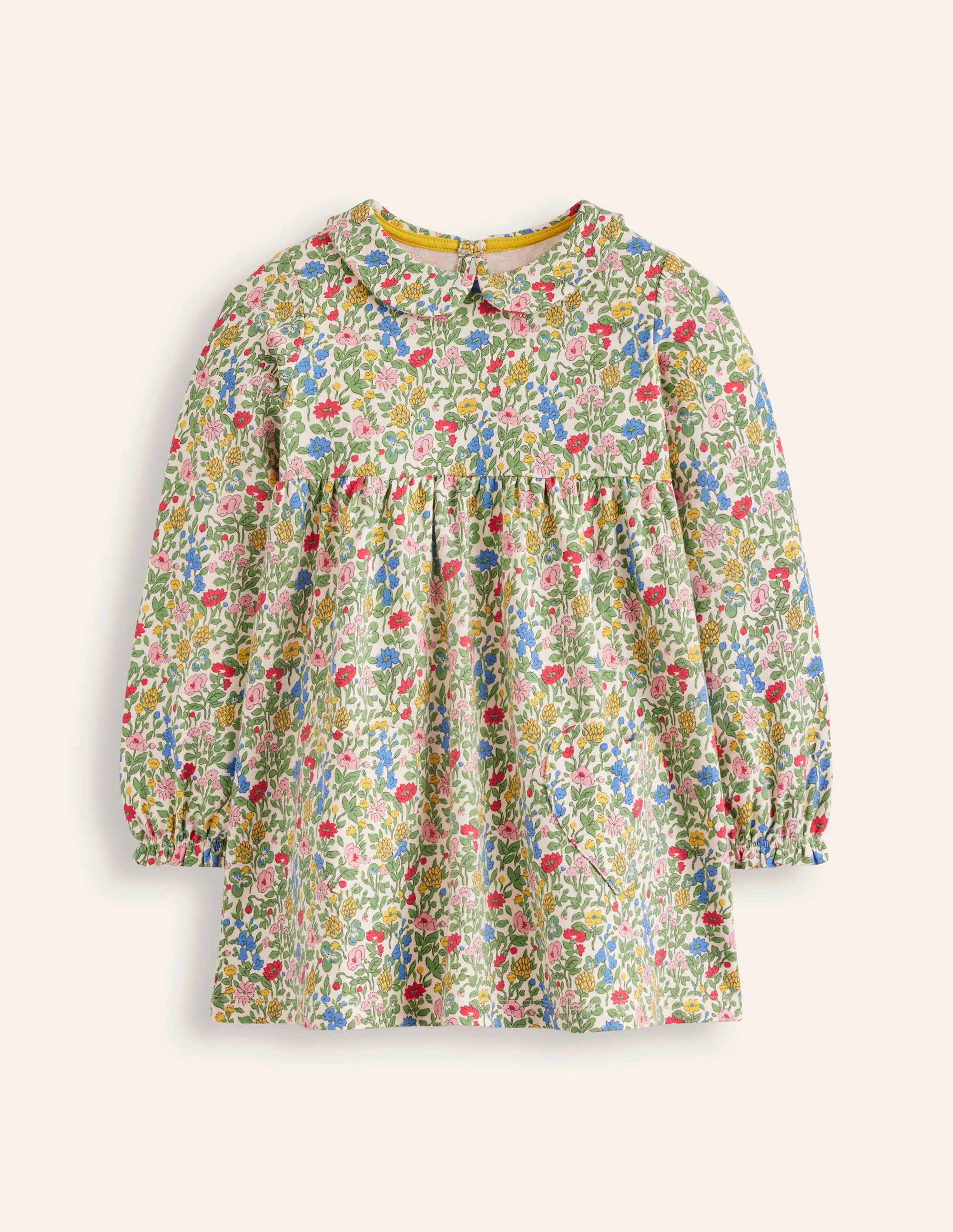 Collared Tunic-Multi Meadow Floral - Image 3