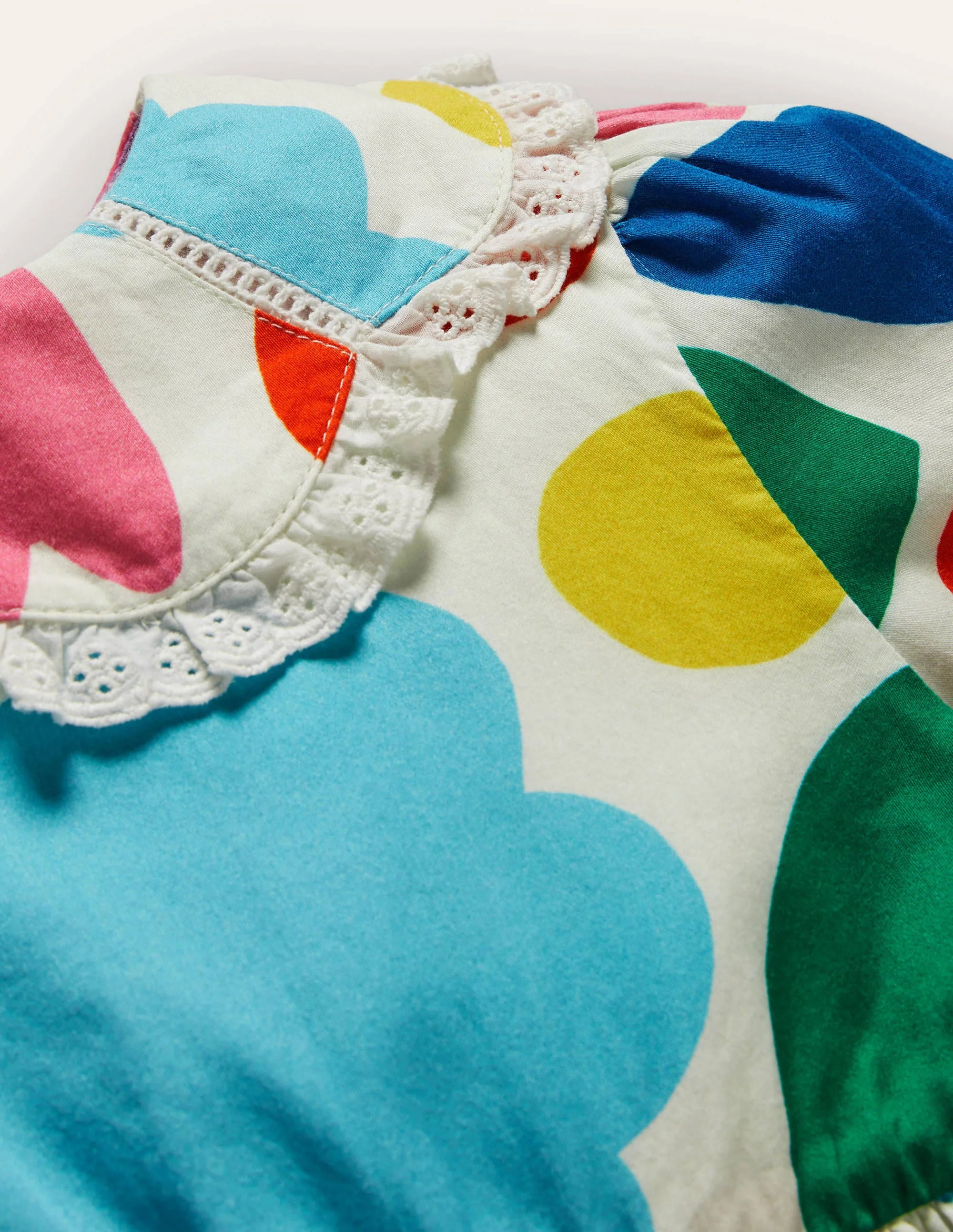 Collared Woven Dress-Multi Painted Floral - Image 2