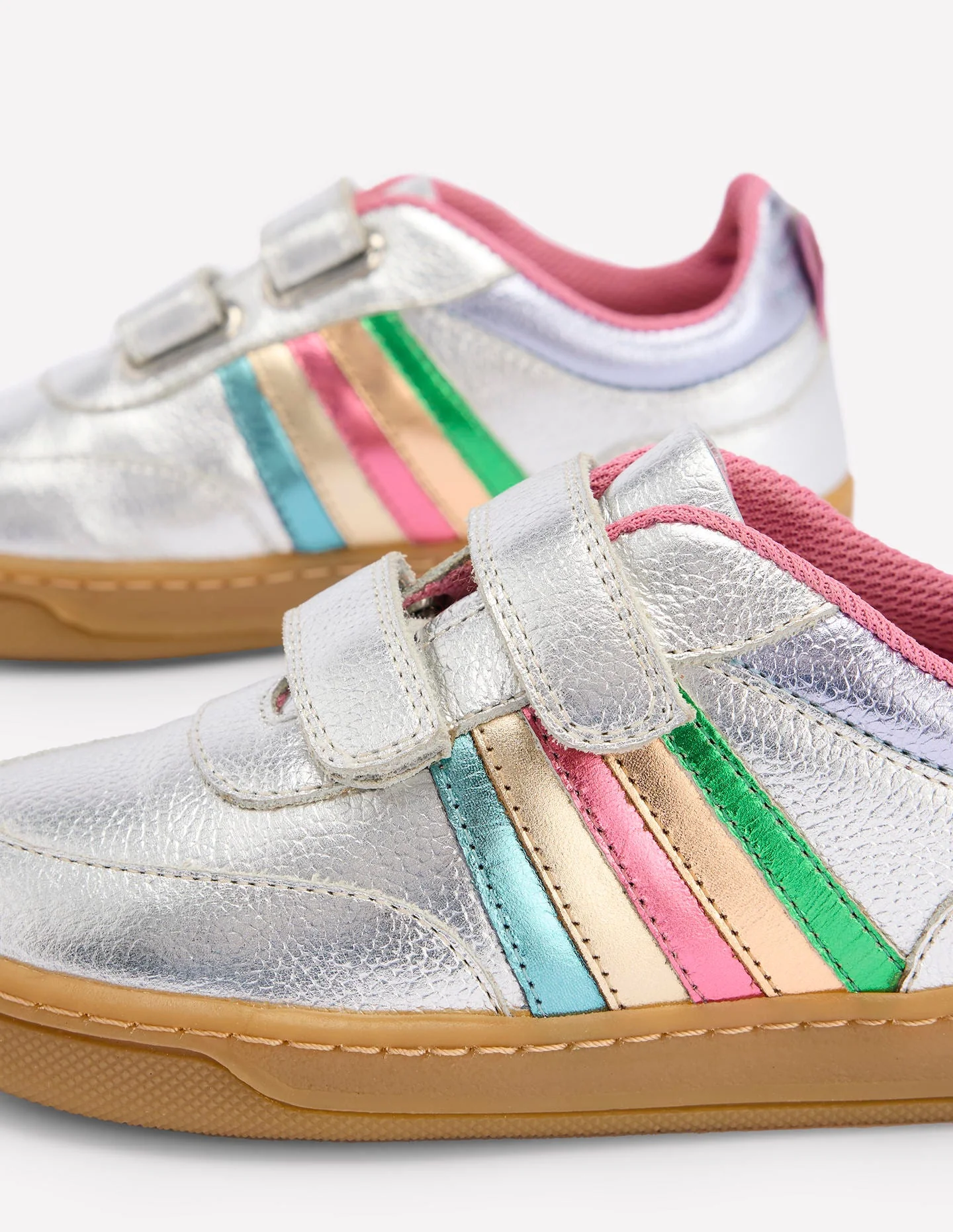 Colourblock Low Tops-Silver Metallic - Image 3