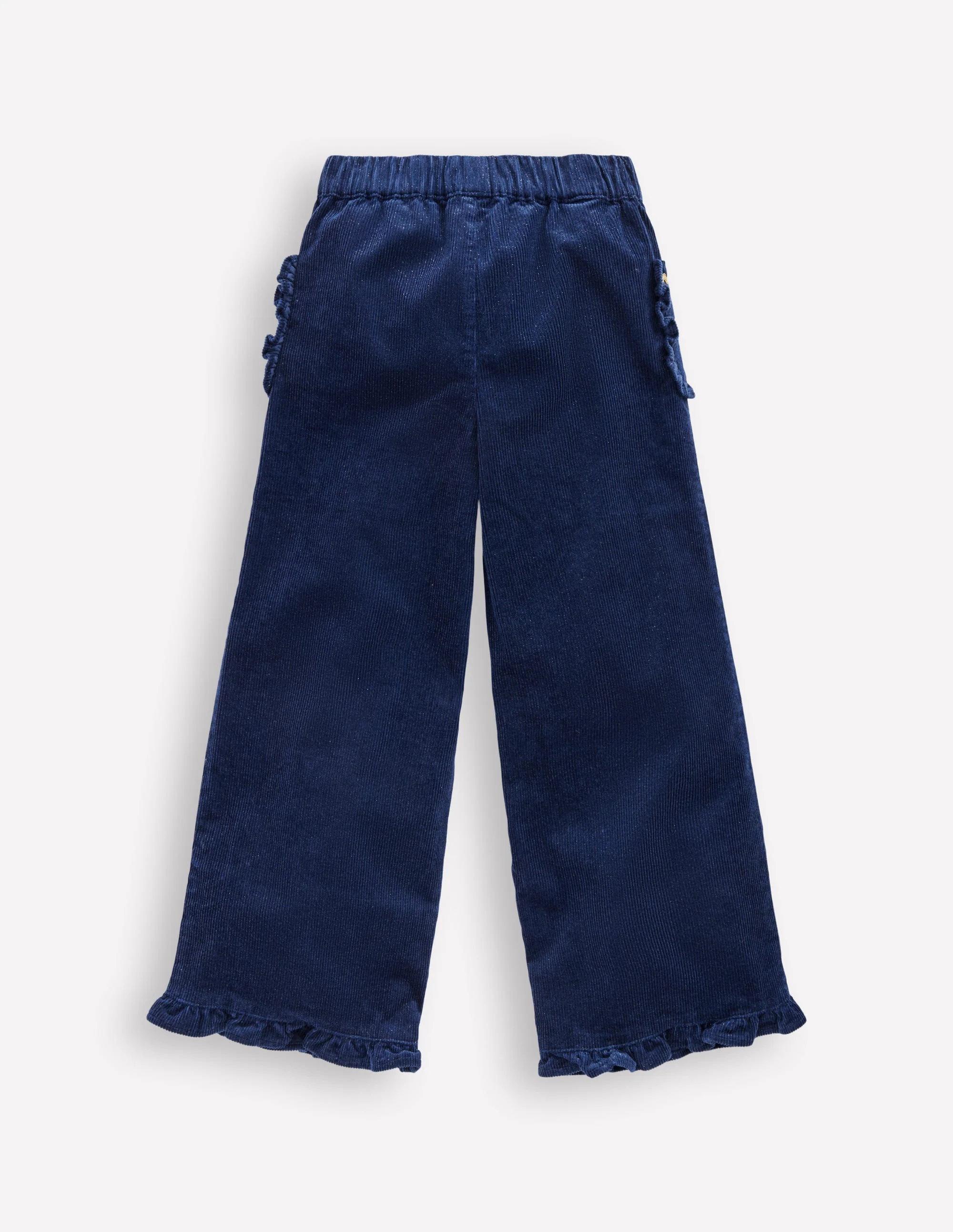 Cord Frill Pull On Pants-Navy Sparkle - Image 2