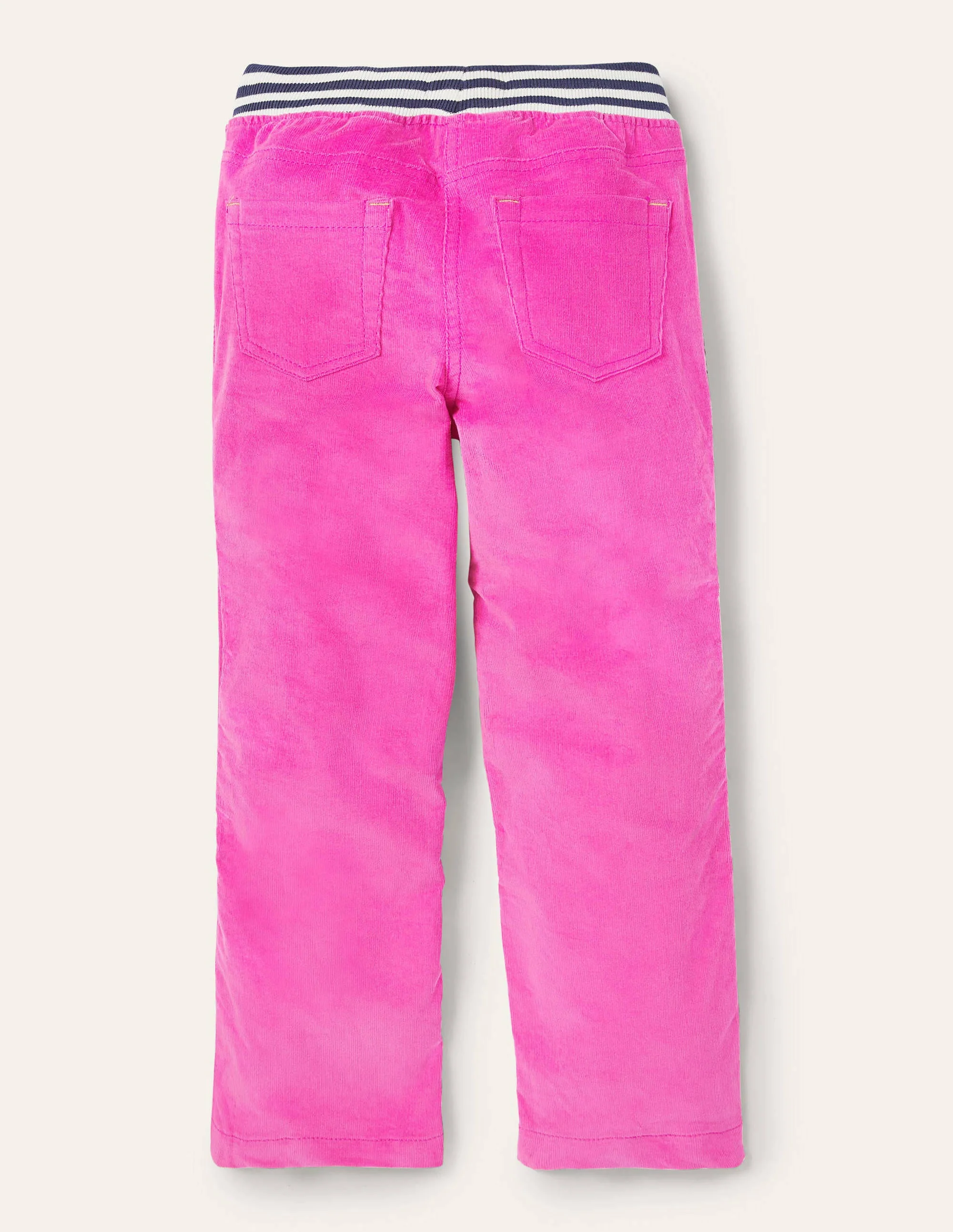 Cord Patch Pants-Tickled Pink Bee - Image 2