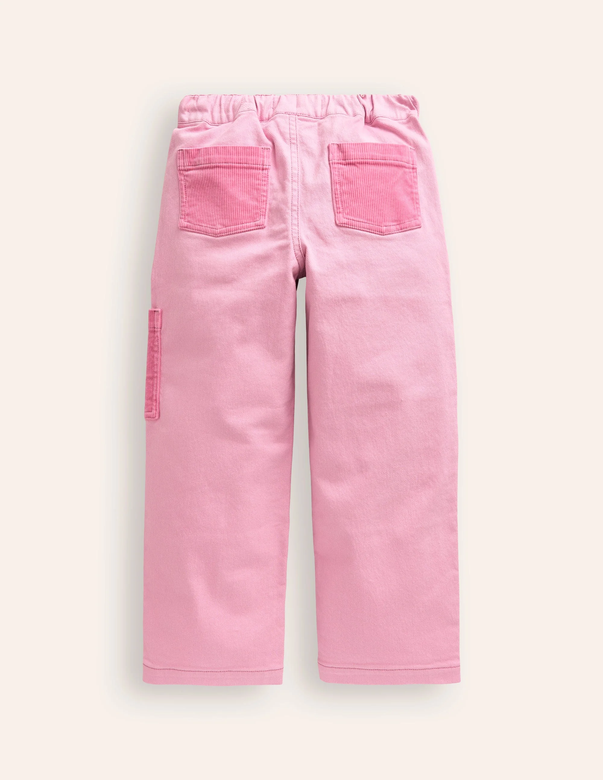 Cord Pocket Pull On Pants-Mauve Mist Pink - Image 2