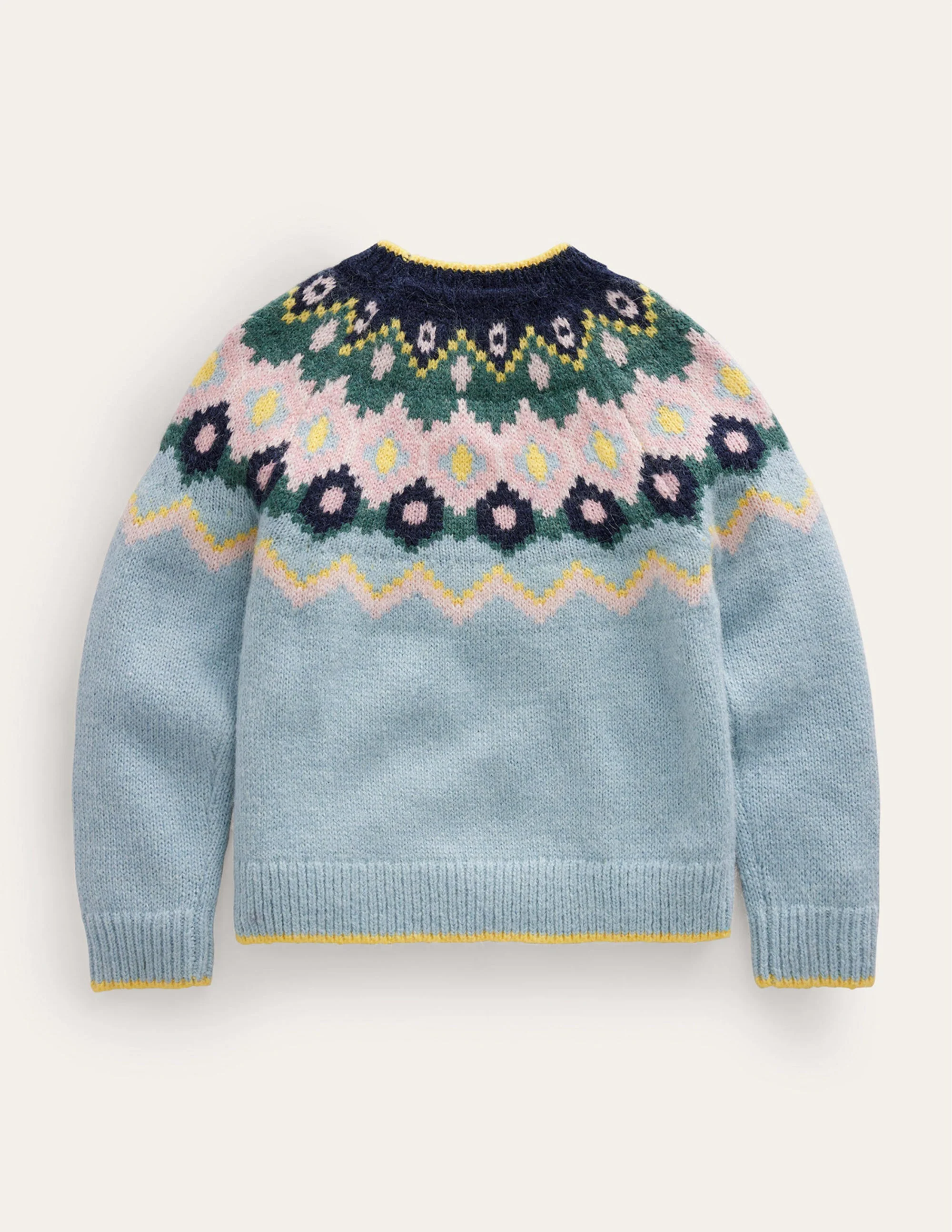 Cosy Fair Isle Sweater-Dusk Blue - Image 2