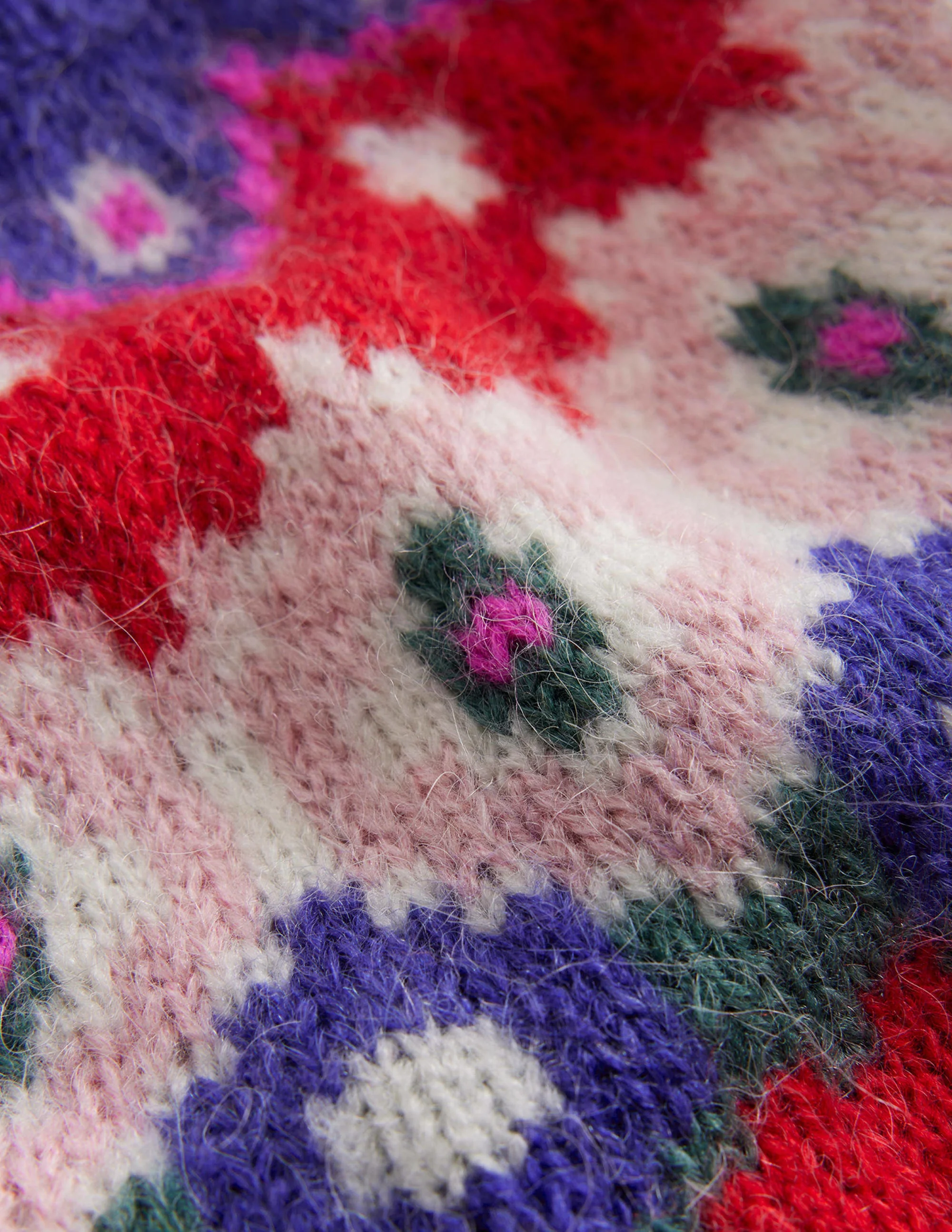 Cosy Fair Isle Sweater-Jam Red - Image 3