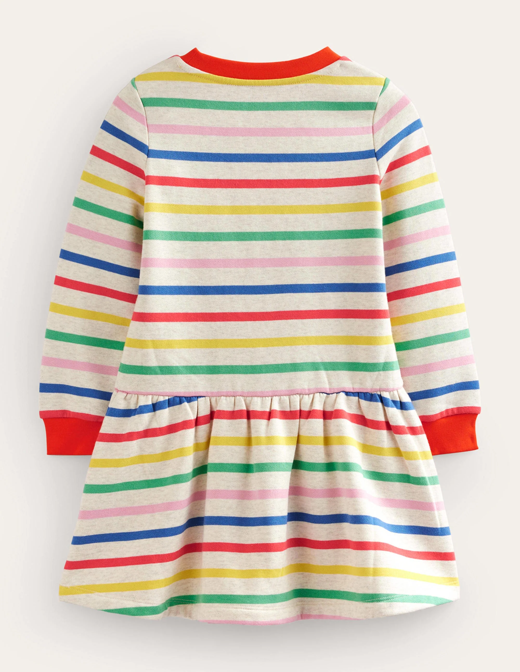 Cosy Printed Sweatshirt Dress-Multi Stripe - Image 2