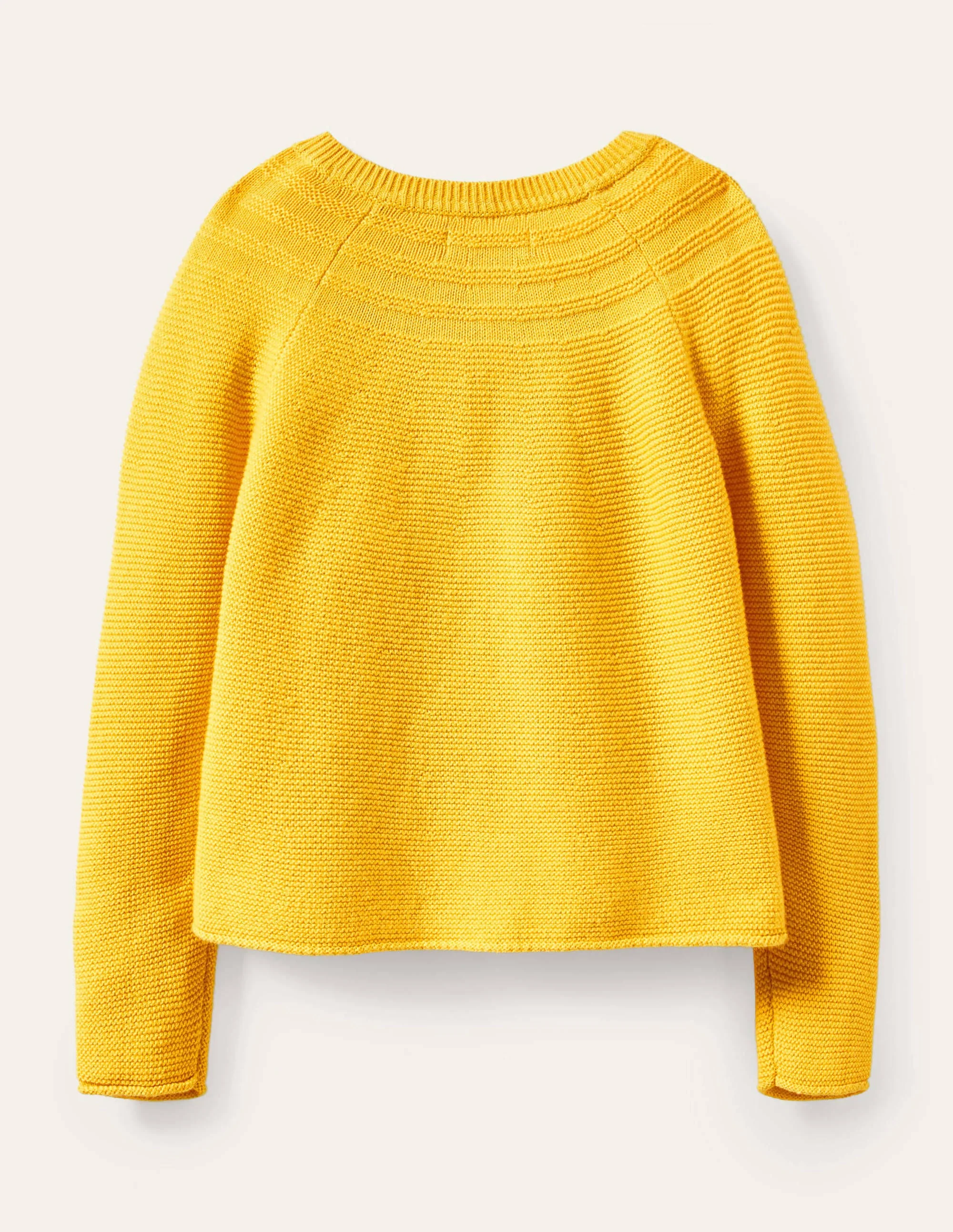 Cotton Cashmere Mix Cardigan-Sweetcorn Yellow - Image 2