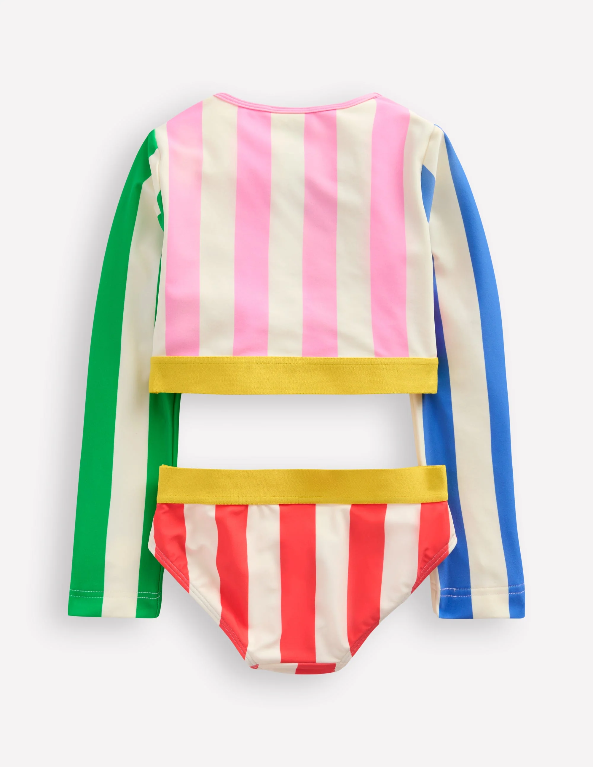 Cropped Rash Vest Set-Hotchpotch Stripe - Image 2