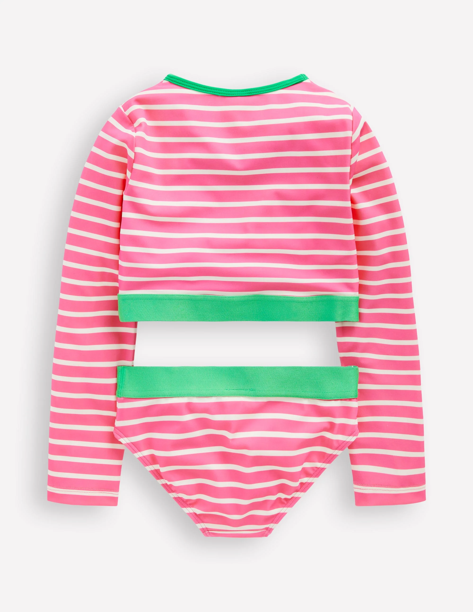 Cropped Rash Vest Set-Strawberry Stripe - Image 2