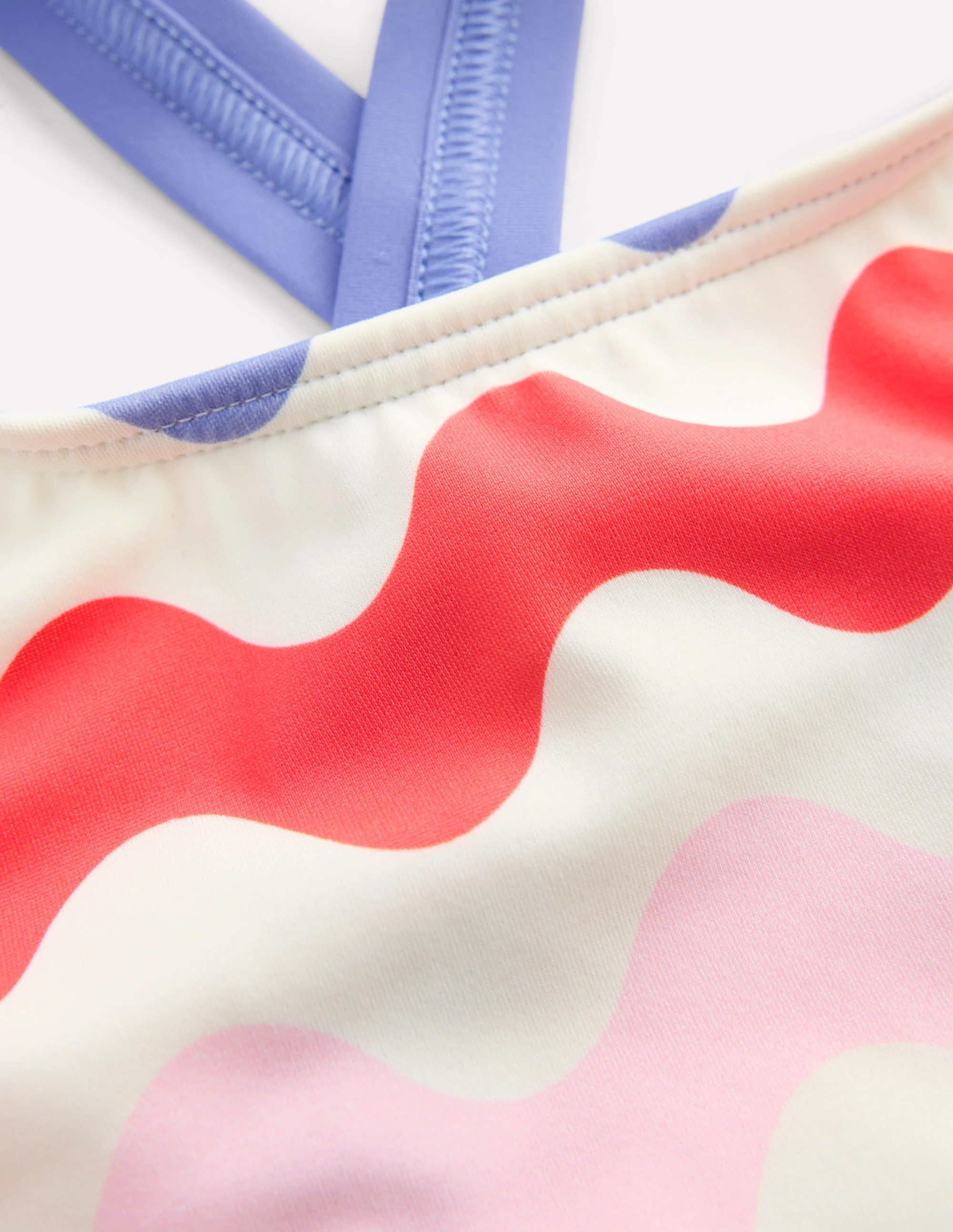 Cross-back Bikini Top-Multi Wave - Image 3