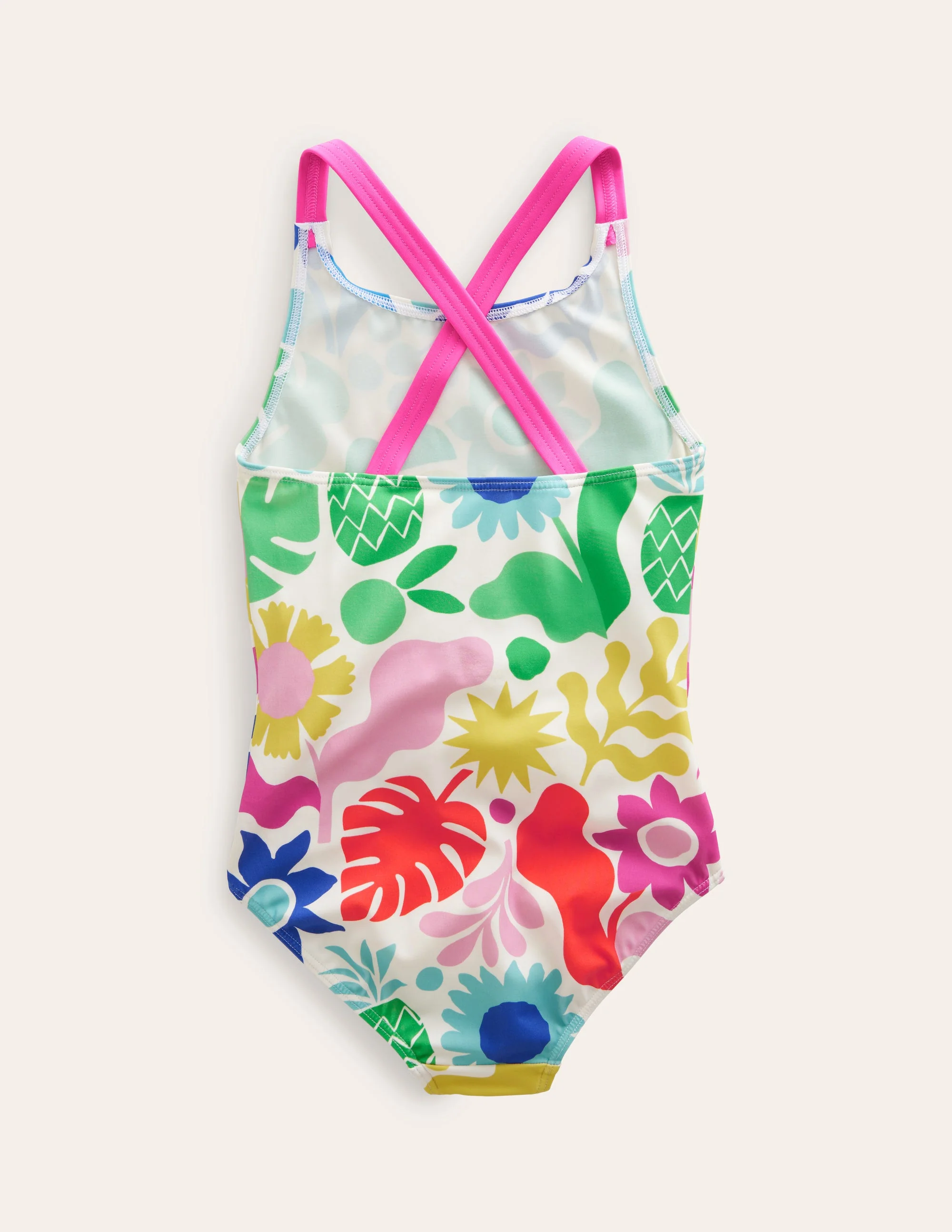 Cross-back Printed Swimsuit-Multi Geo - Image 2