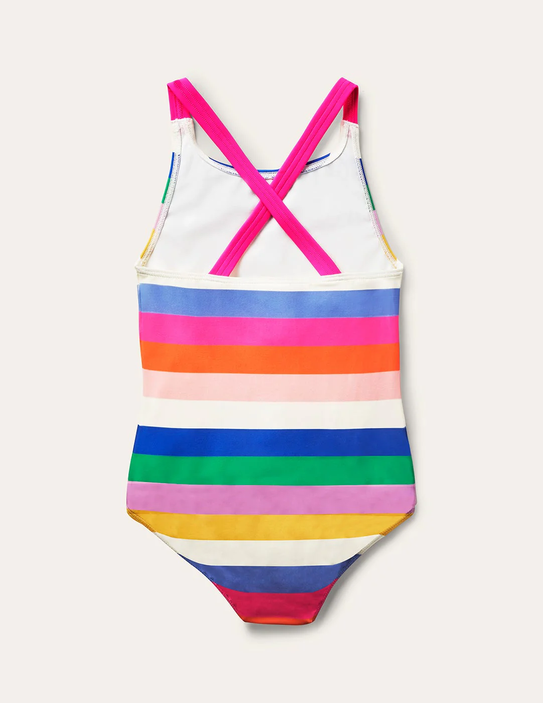 Cross-back Printed Swimsuit-Rainbow Multi - Image 2