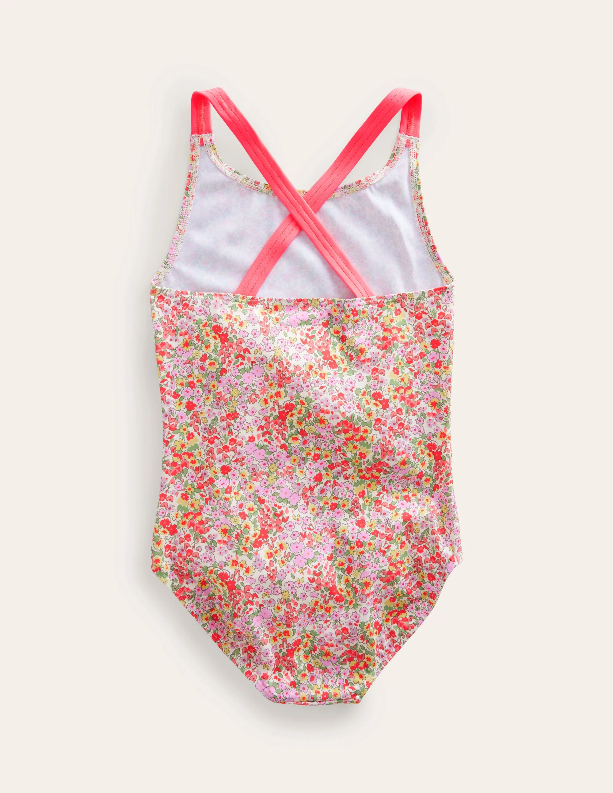 Cross-back Printed Swimsuit-Spring Time Floral - Image 2