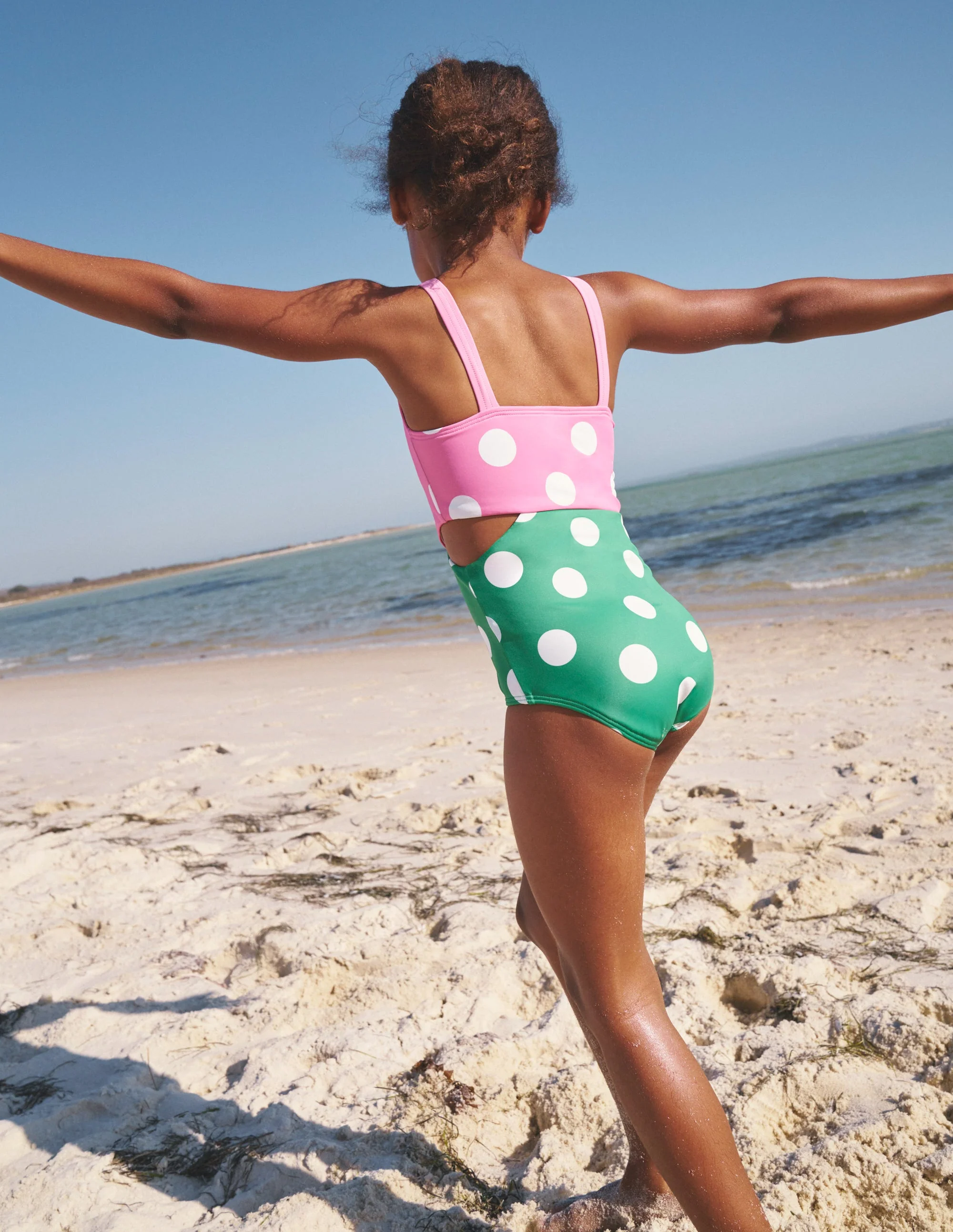 Cut Out Swimsuit-Strawberry/ Runner Bean - Image 4