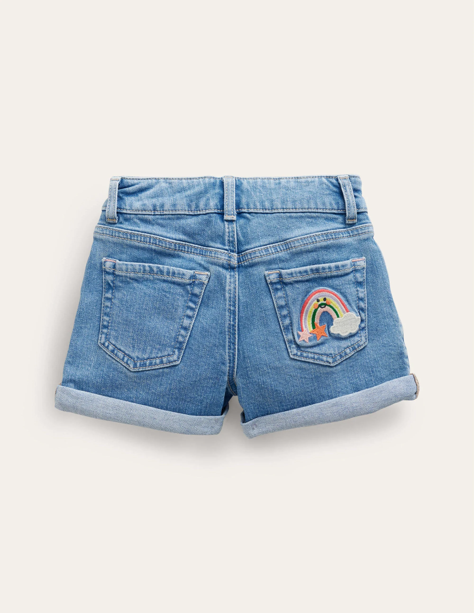 Denim Shorts-Light Vintage Weather - Image 2
