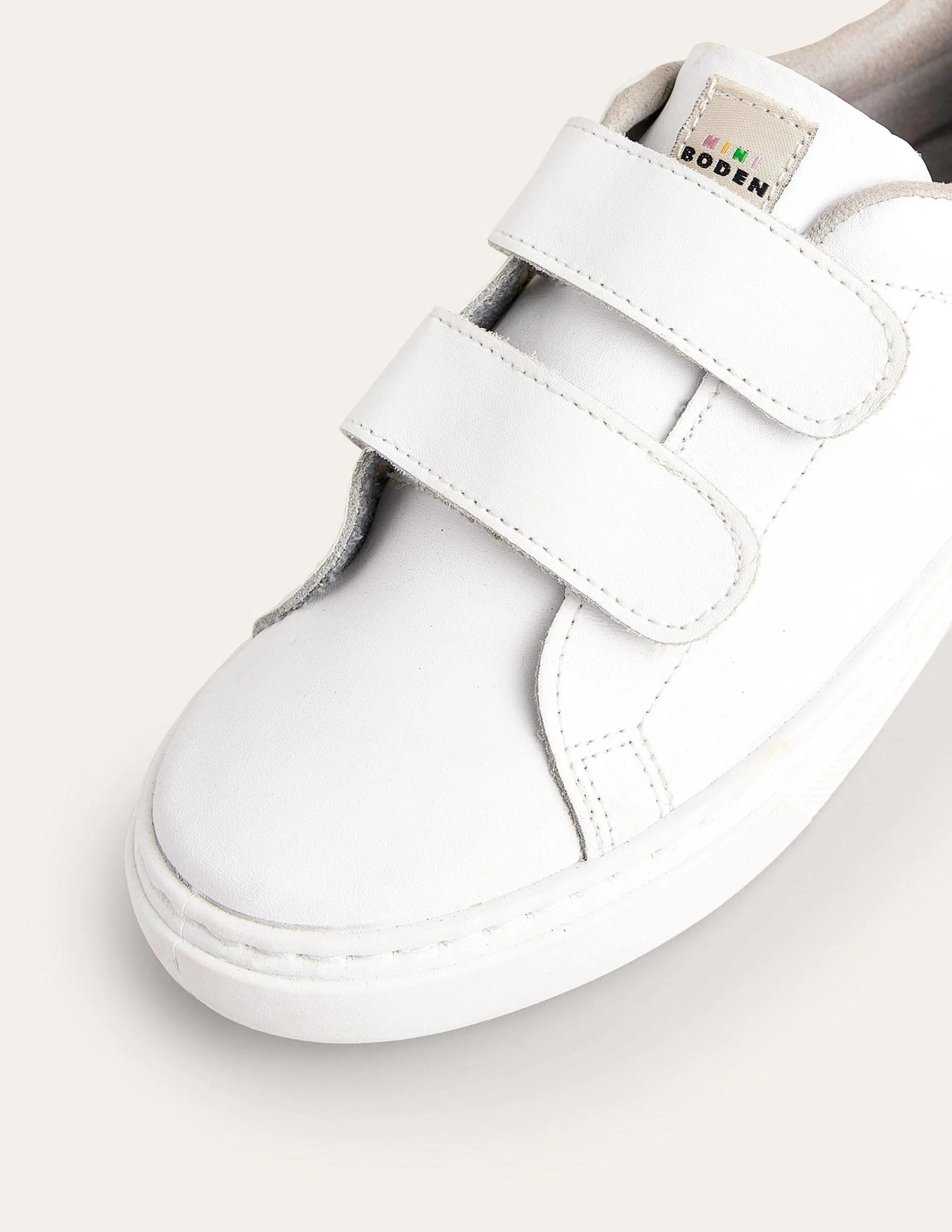 Double Strap Low Tops-White - Image 3