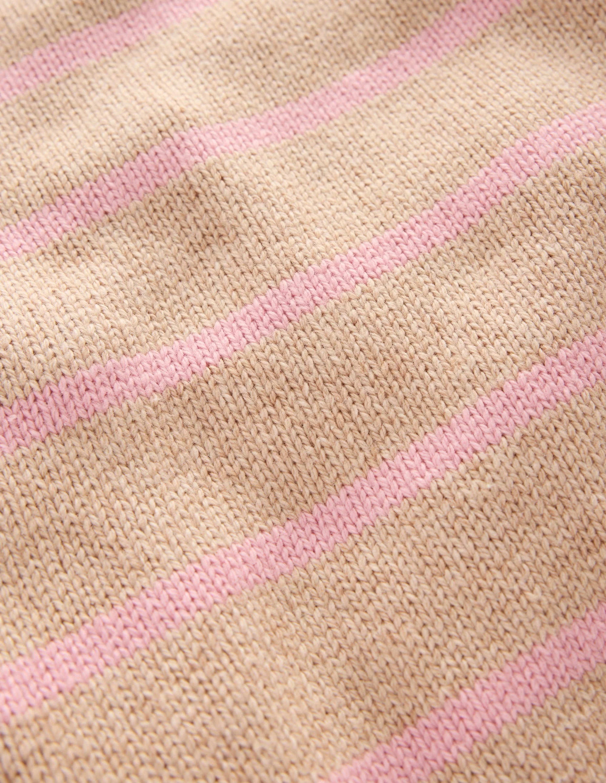 Drop Shoulder Sweater-Chinchilla/ Formica Pink - Image 3