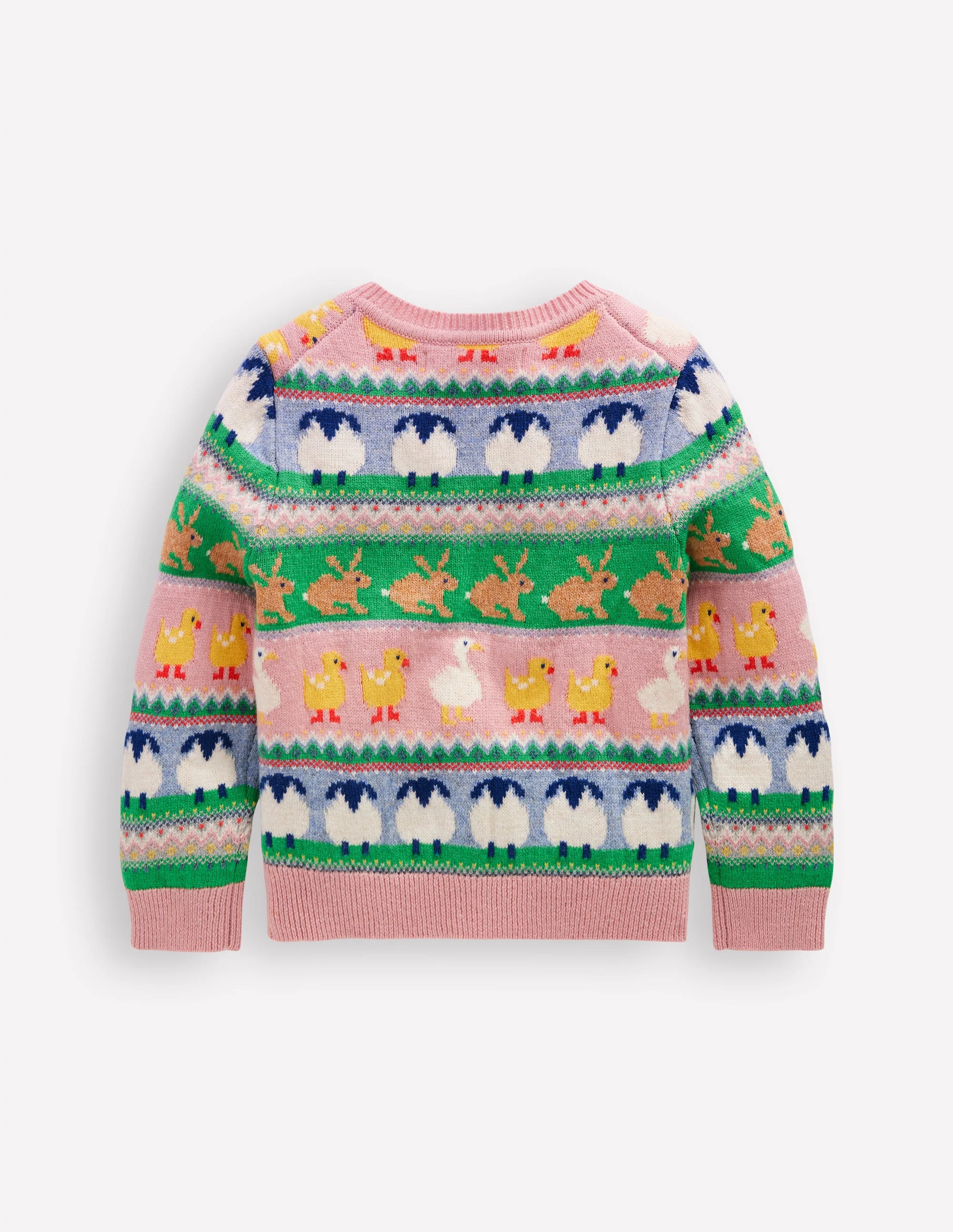 Edie Fair Isle Cardigan-Easter Fair Isle - Image 2