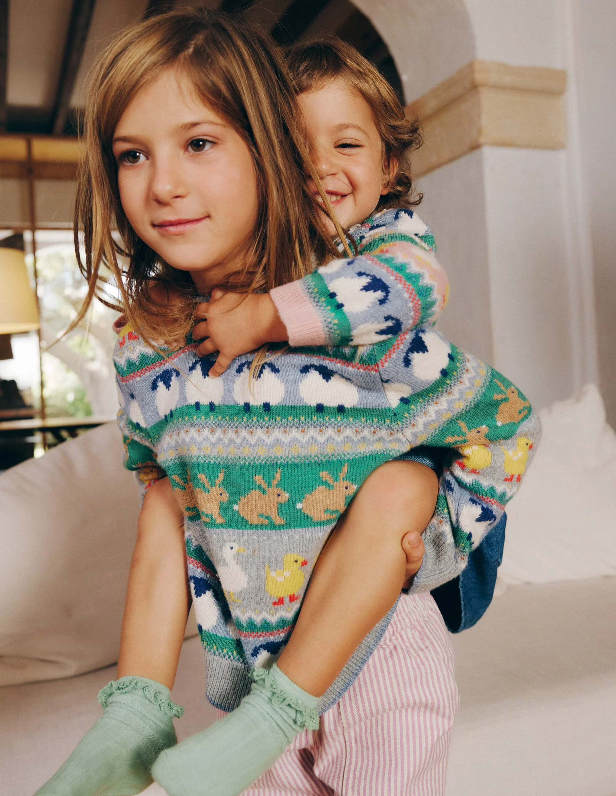 Edie Fair Isle Cardigan-Easter Fair Isle - Image 5