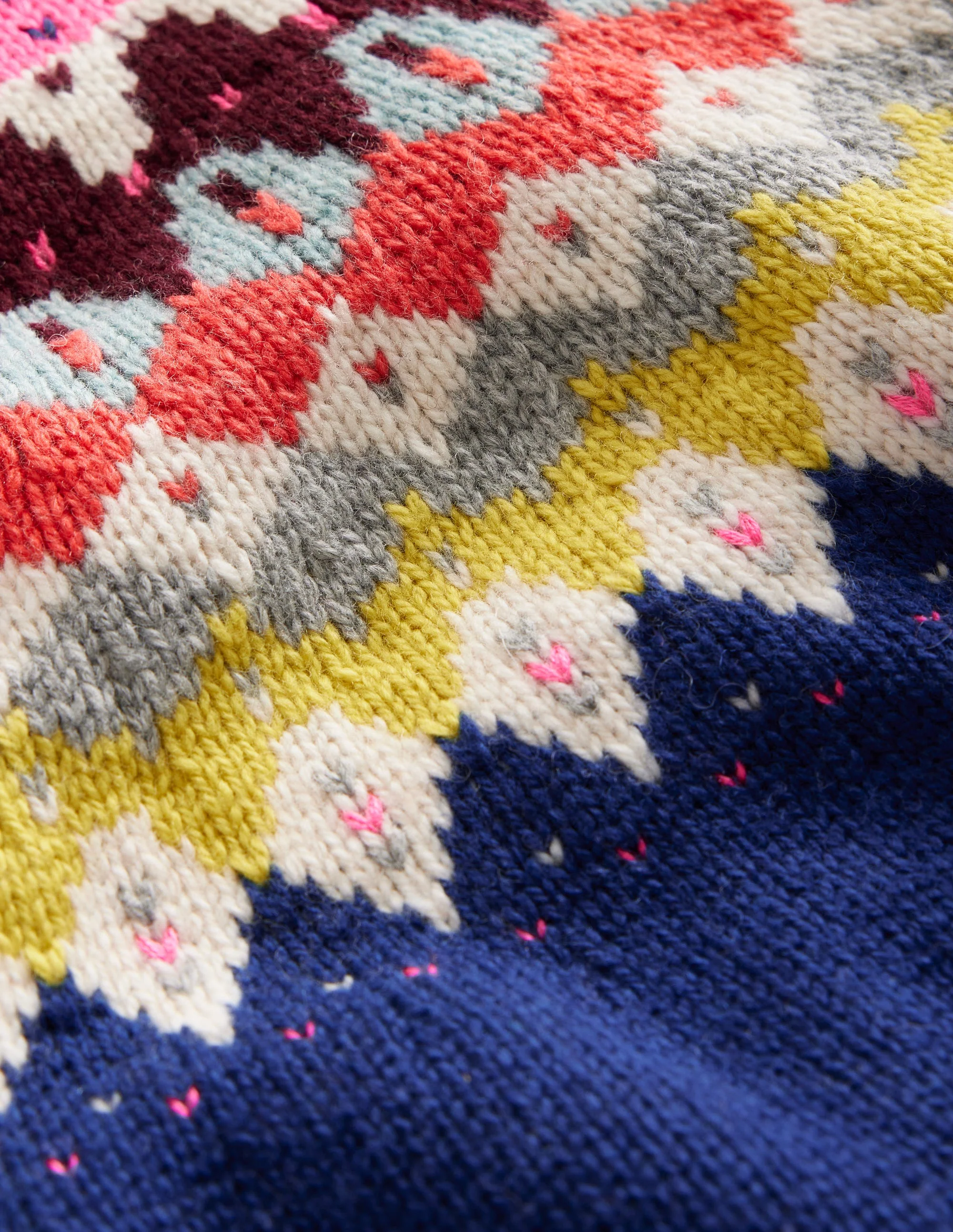 Eleanor Fair Isle Jumper-Sapphire Blue - Image 3