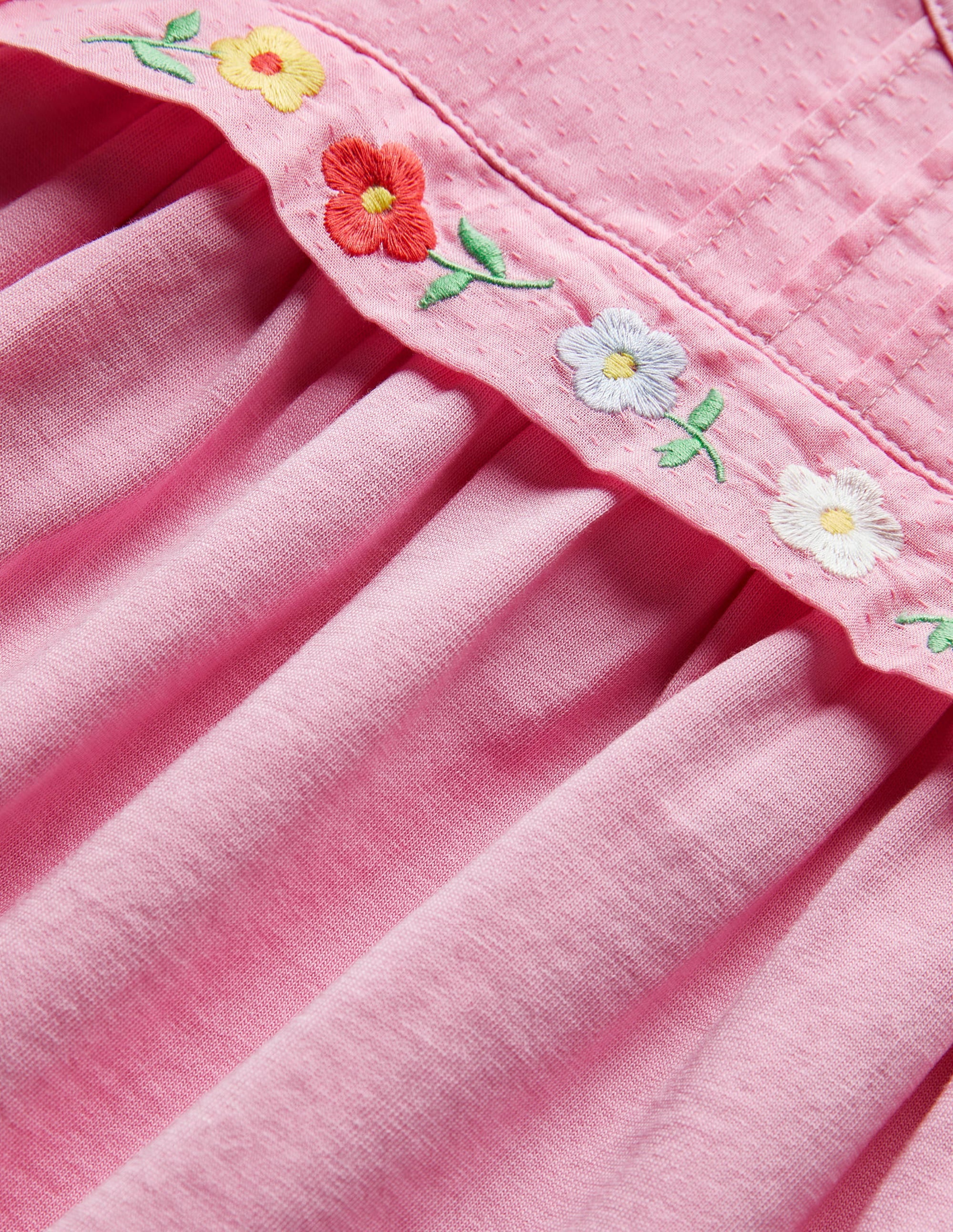 Embroidered Jersey Dress-Lilac Chiffon - Image 3