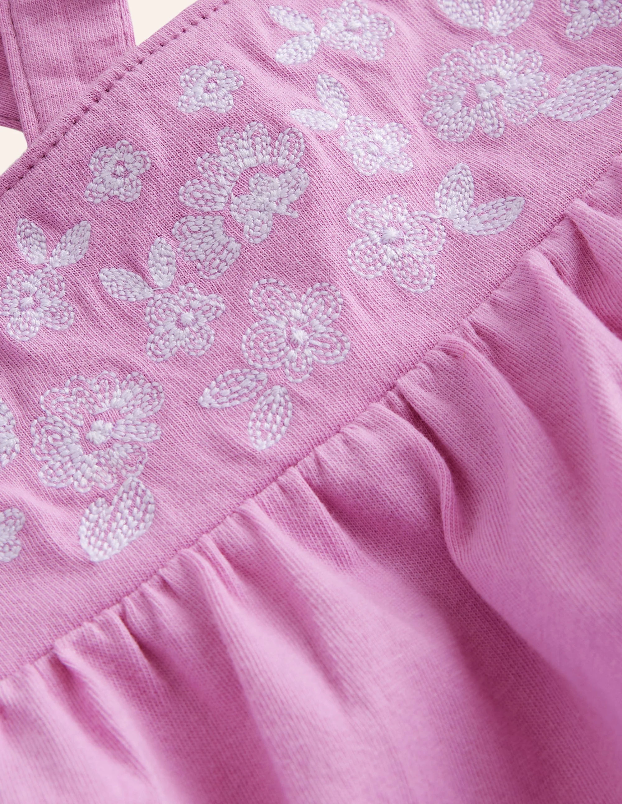 Embroidered Jersey Vest-Cosmos Pink - Image 3
