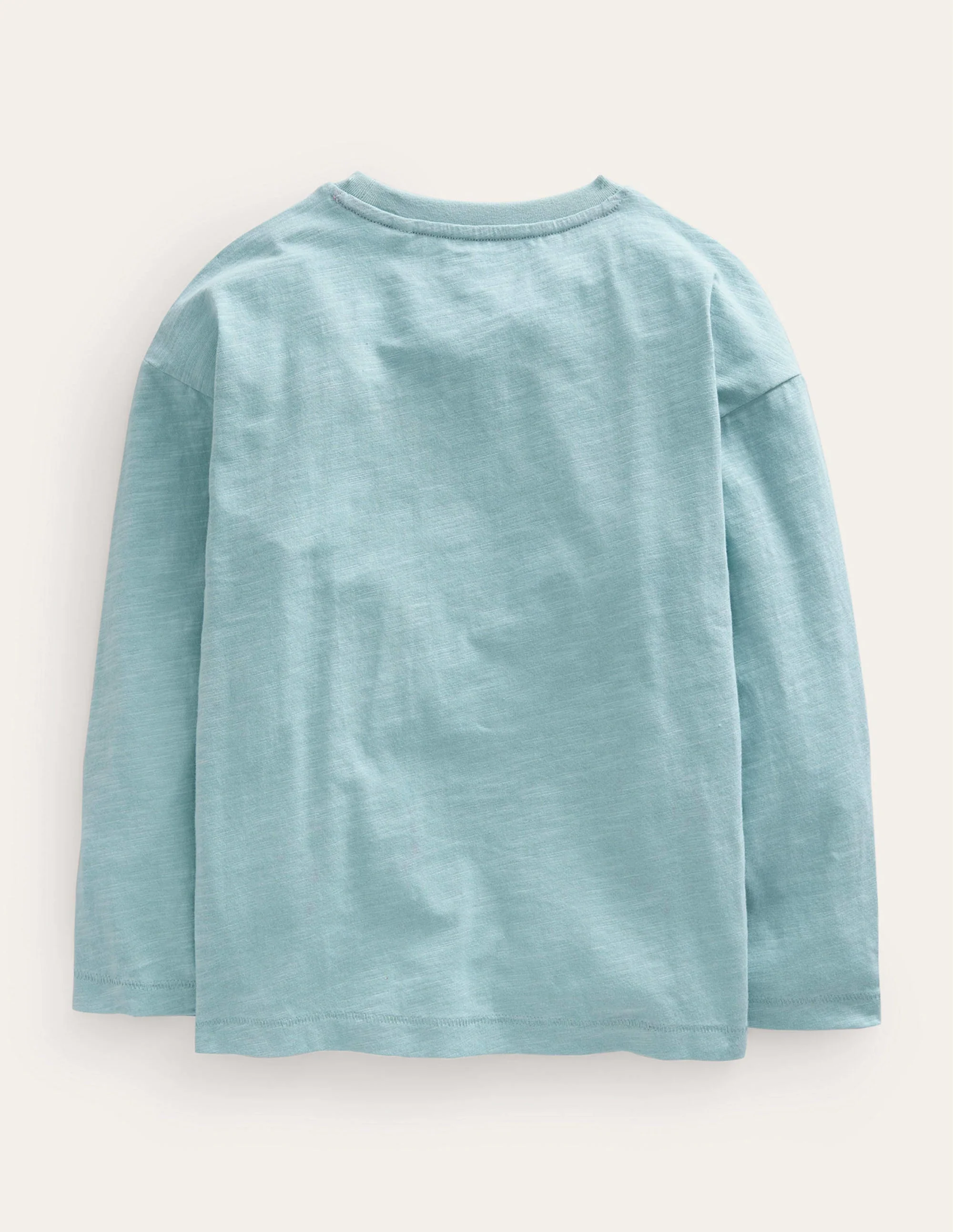 Embroidered Motif T-shirt-Ivory/Bluejay Stripe Toadstool - Image 2