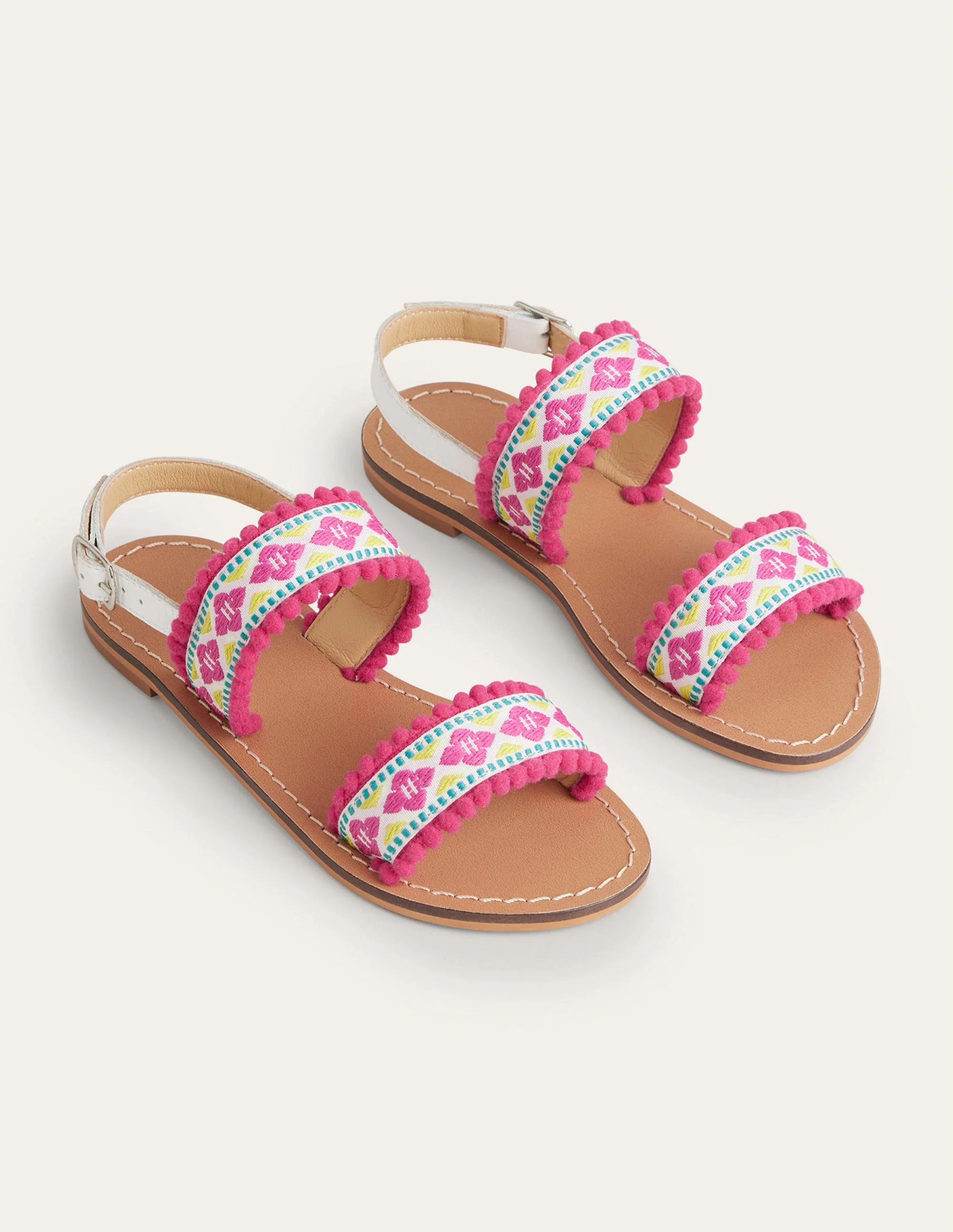Embroidered Sandals-Multi - Image 2