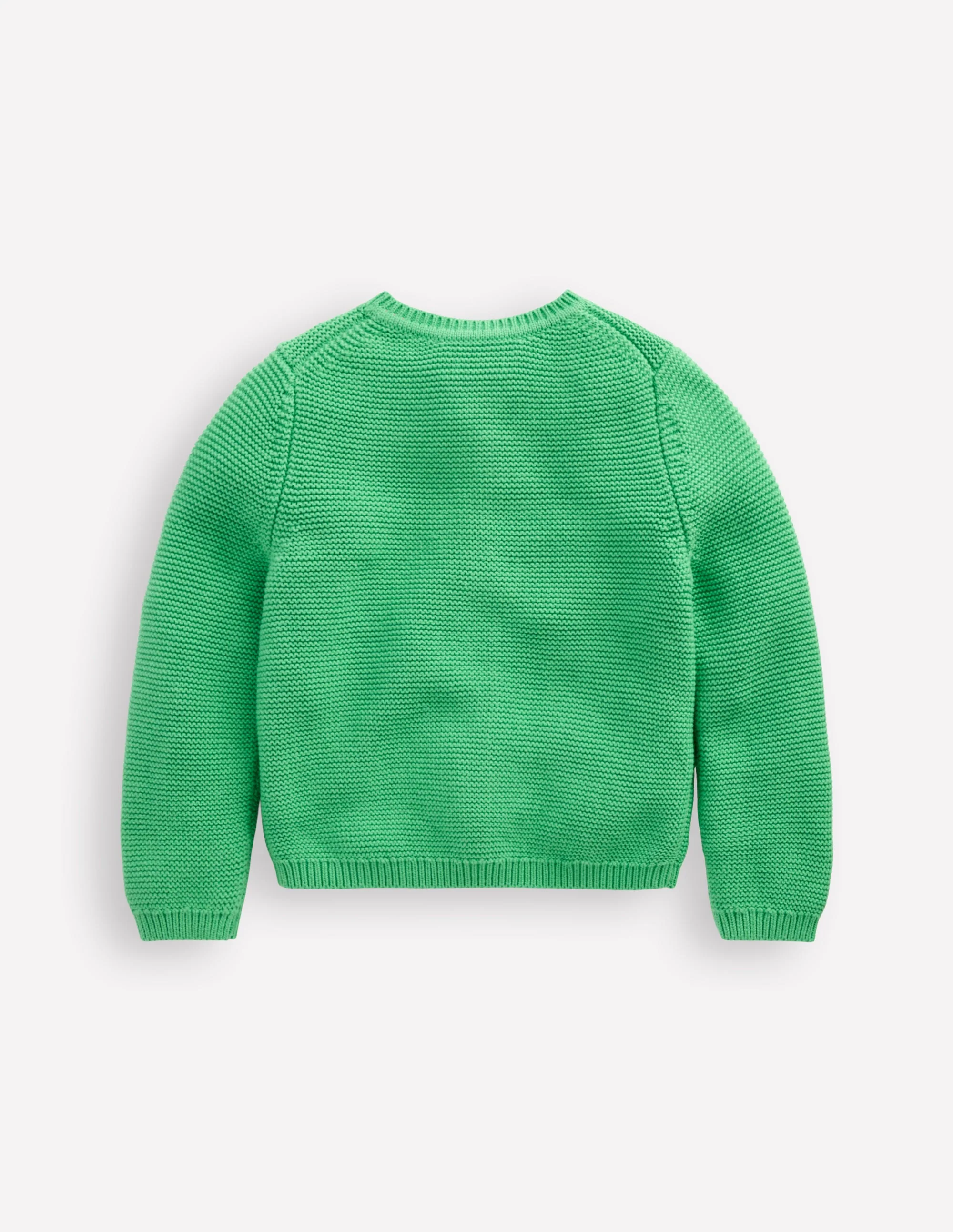 Essential Crew Neck Cardigan-Sapling Green - Image 2