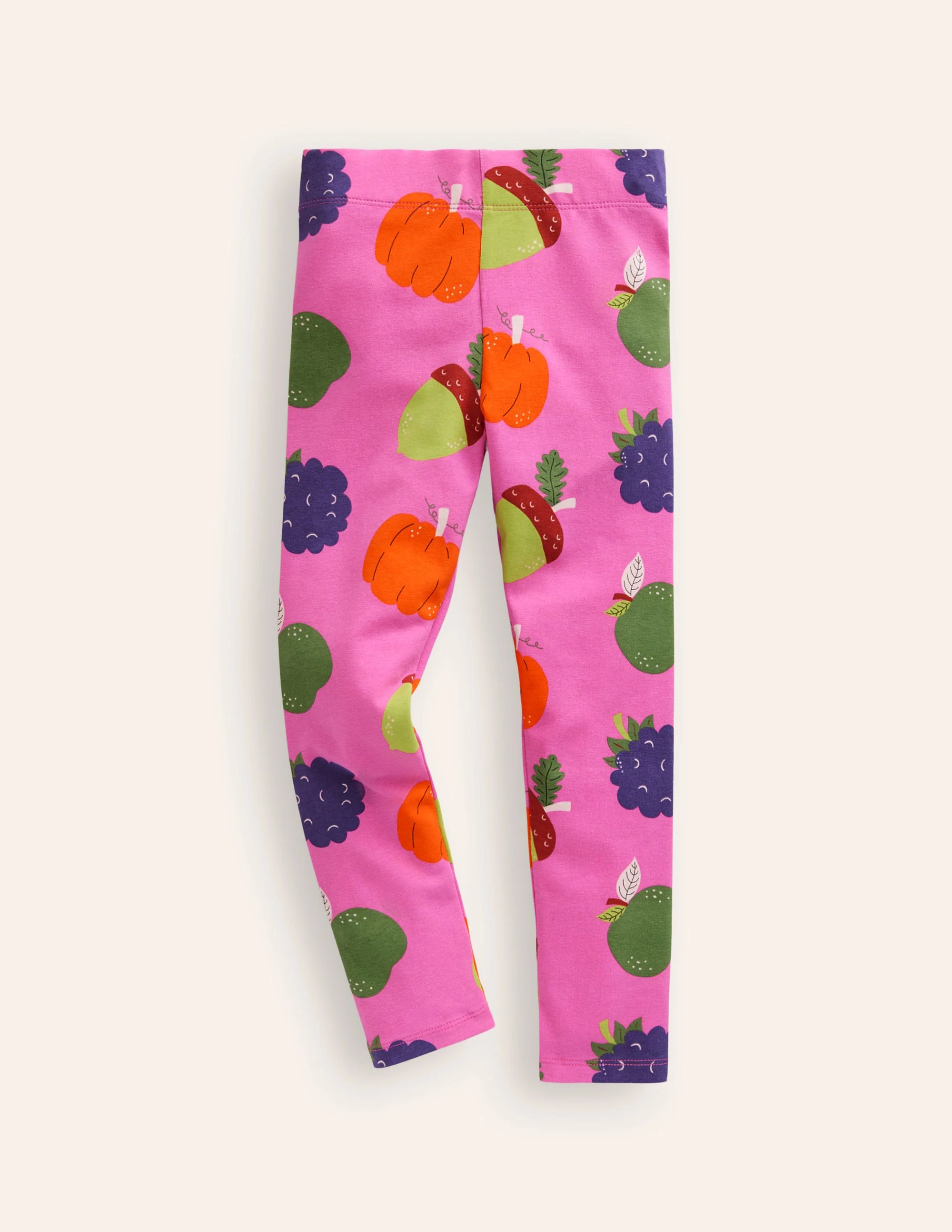 Everyday Fun Leggings-Tickled Pink Autumn Fruits