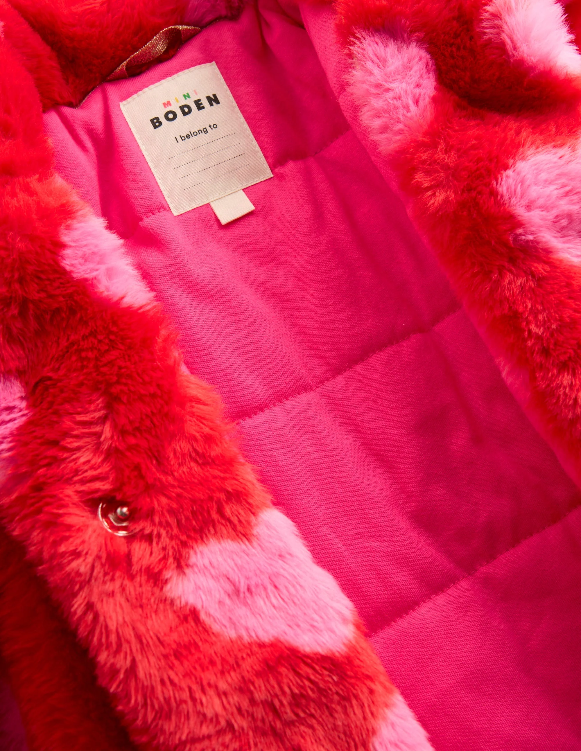 Faux Fur Collared Coat-Hearts - Image 5