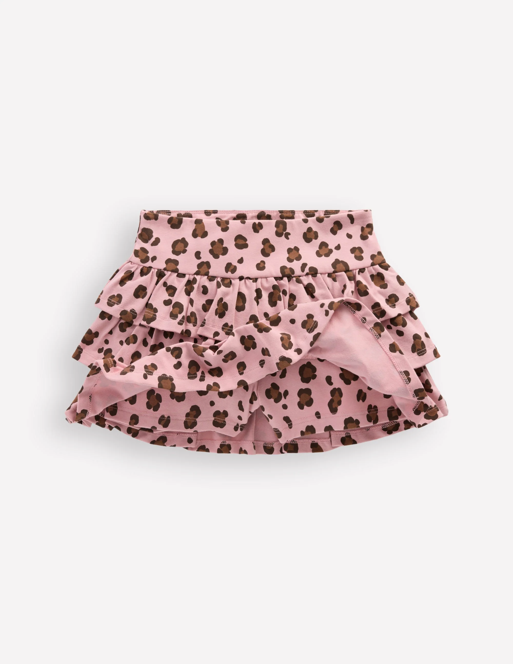 Frill Jersey Skort-Pink Leopard - Image 4