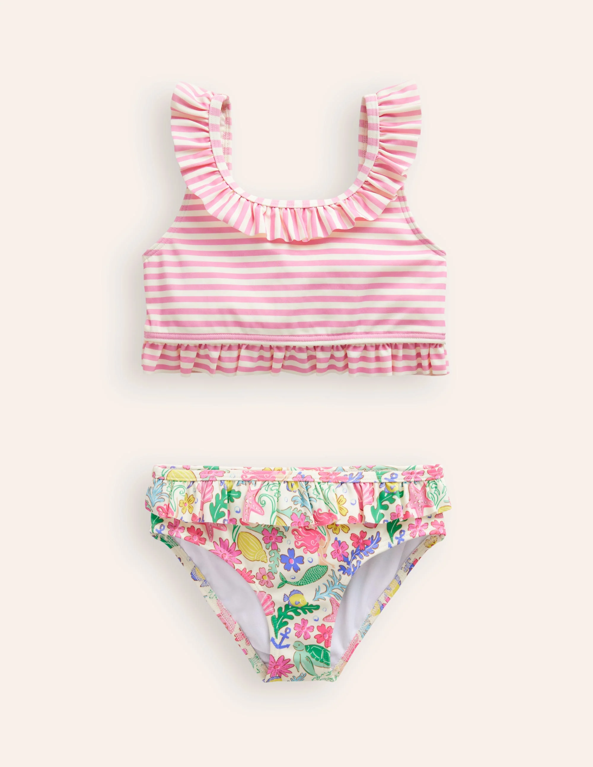 Frilly Hotchpotch Bikini-Multi Mermaid Ditsy