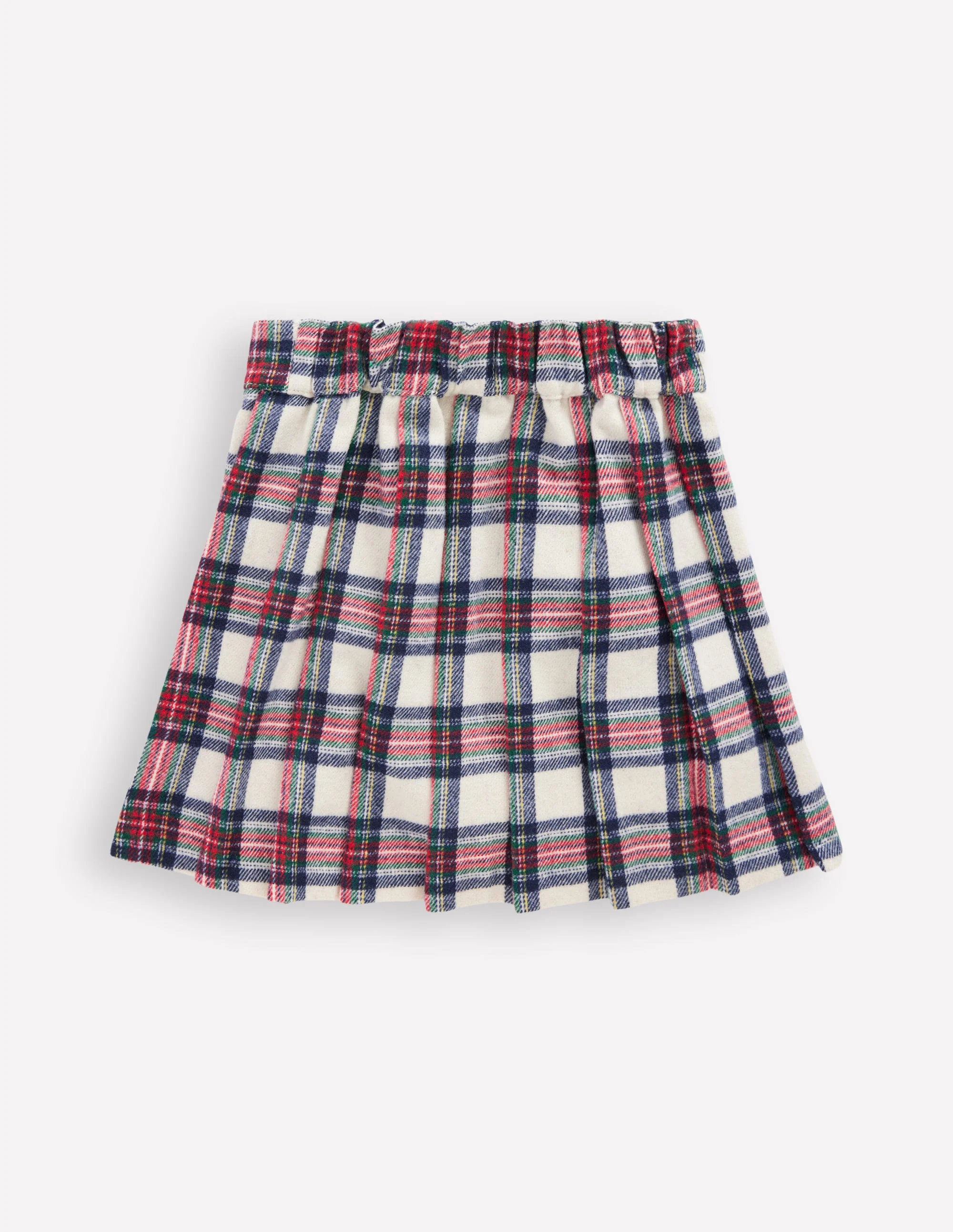 Fully Lined Button Kilt-Red and Soft Ivory Tartan - Image 3