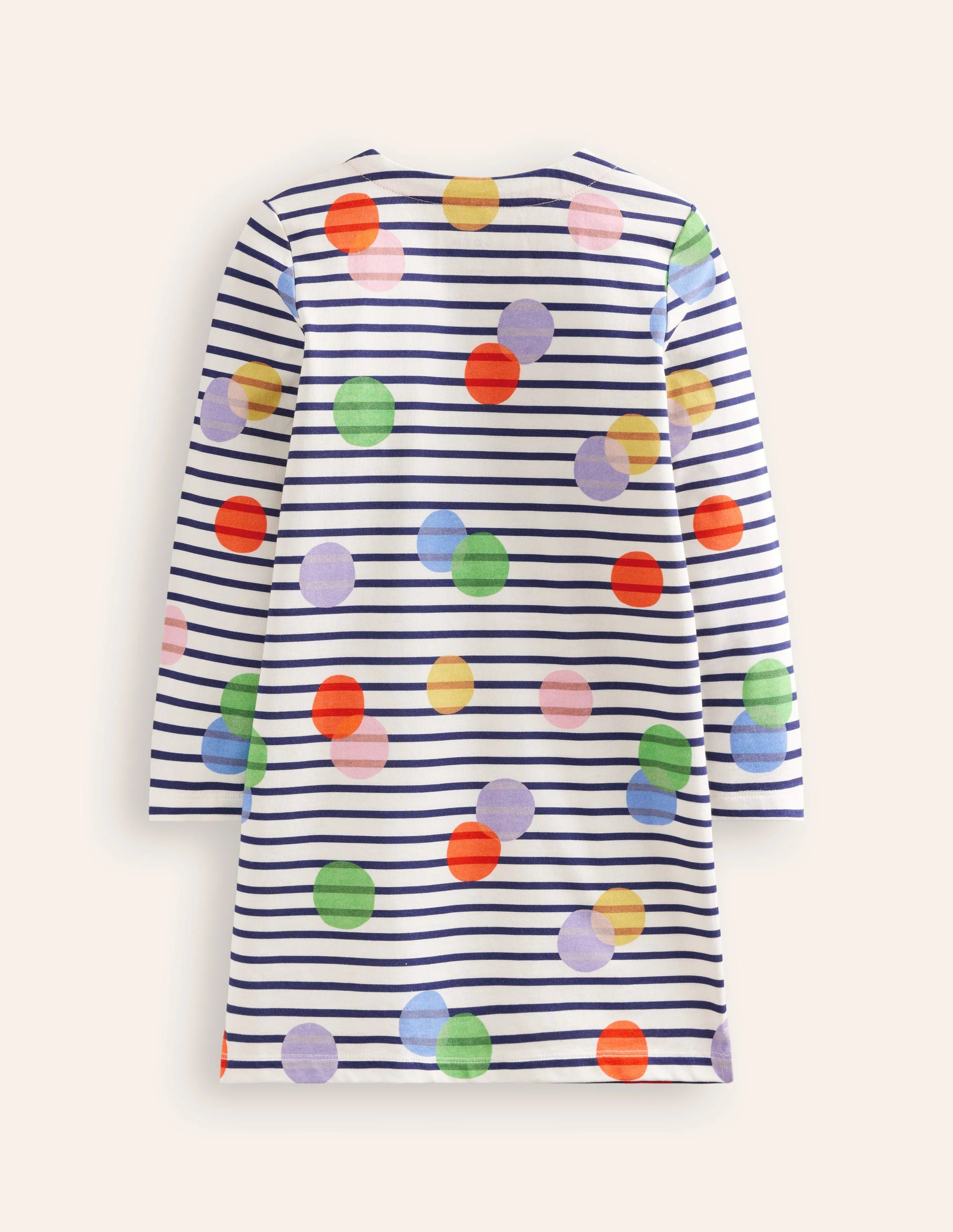 Fun Breton Dress-Multi Spot Stripe - Image 2