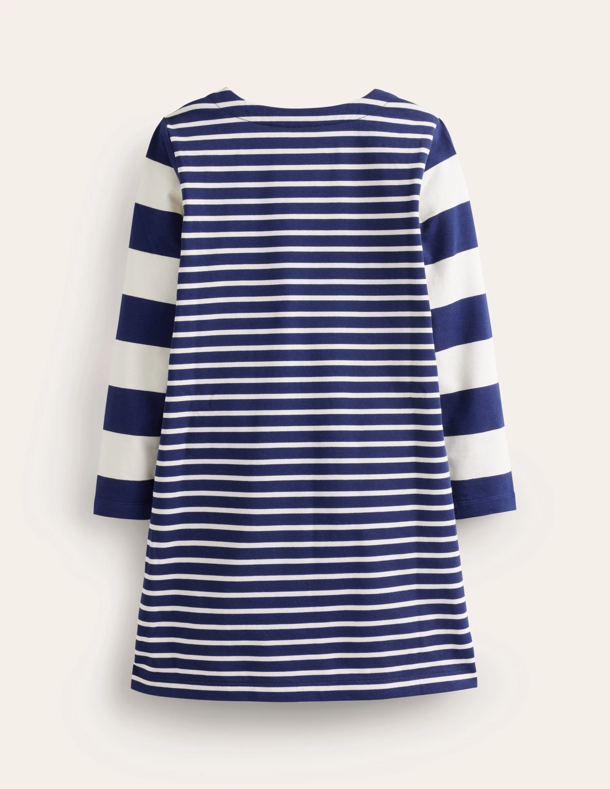 Fun Breton Dress-Sapphire Blue/ Ivory - Image 2