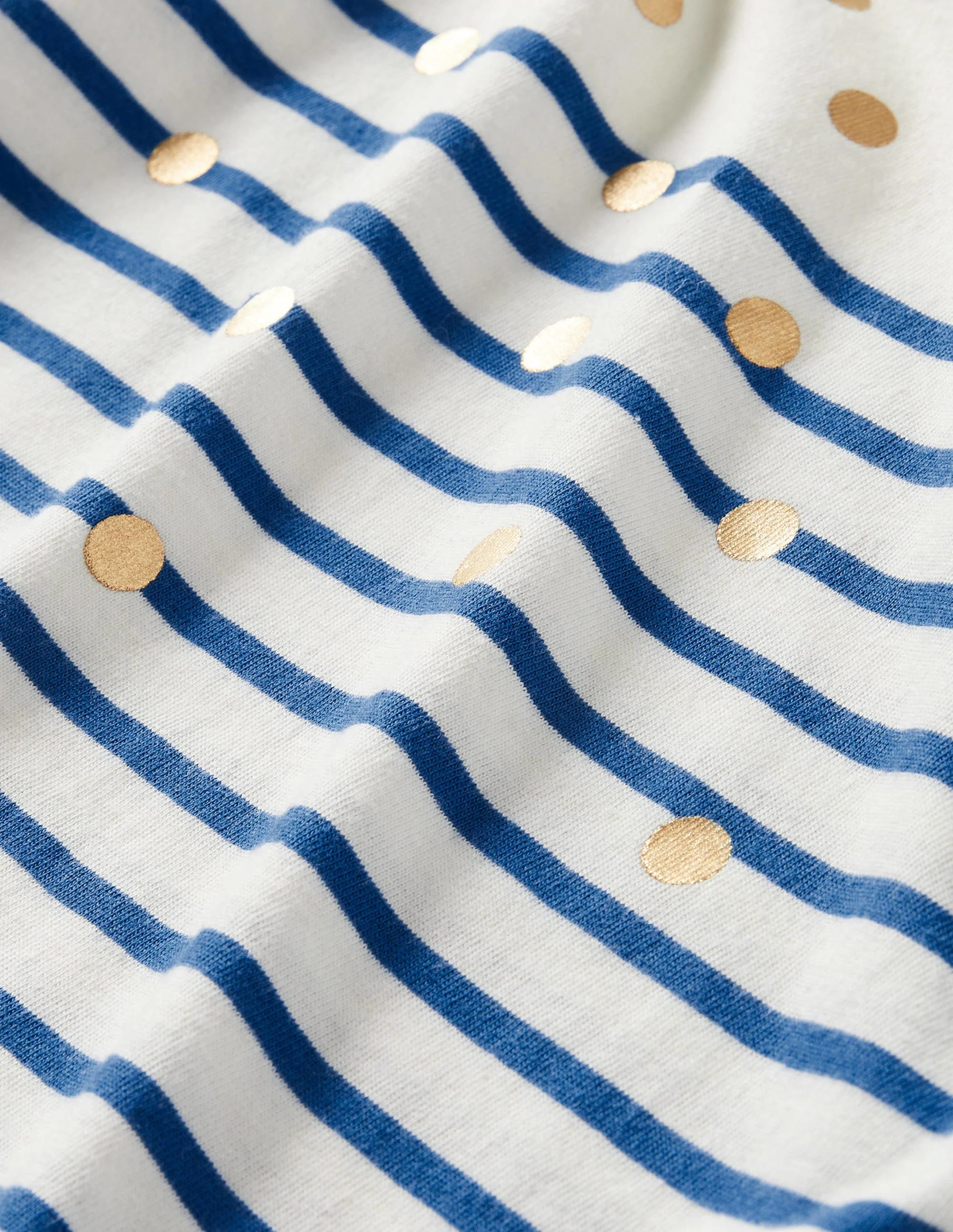 Fun Breton-Ivory/Bright Blue Gold Spot - Image 3