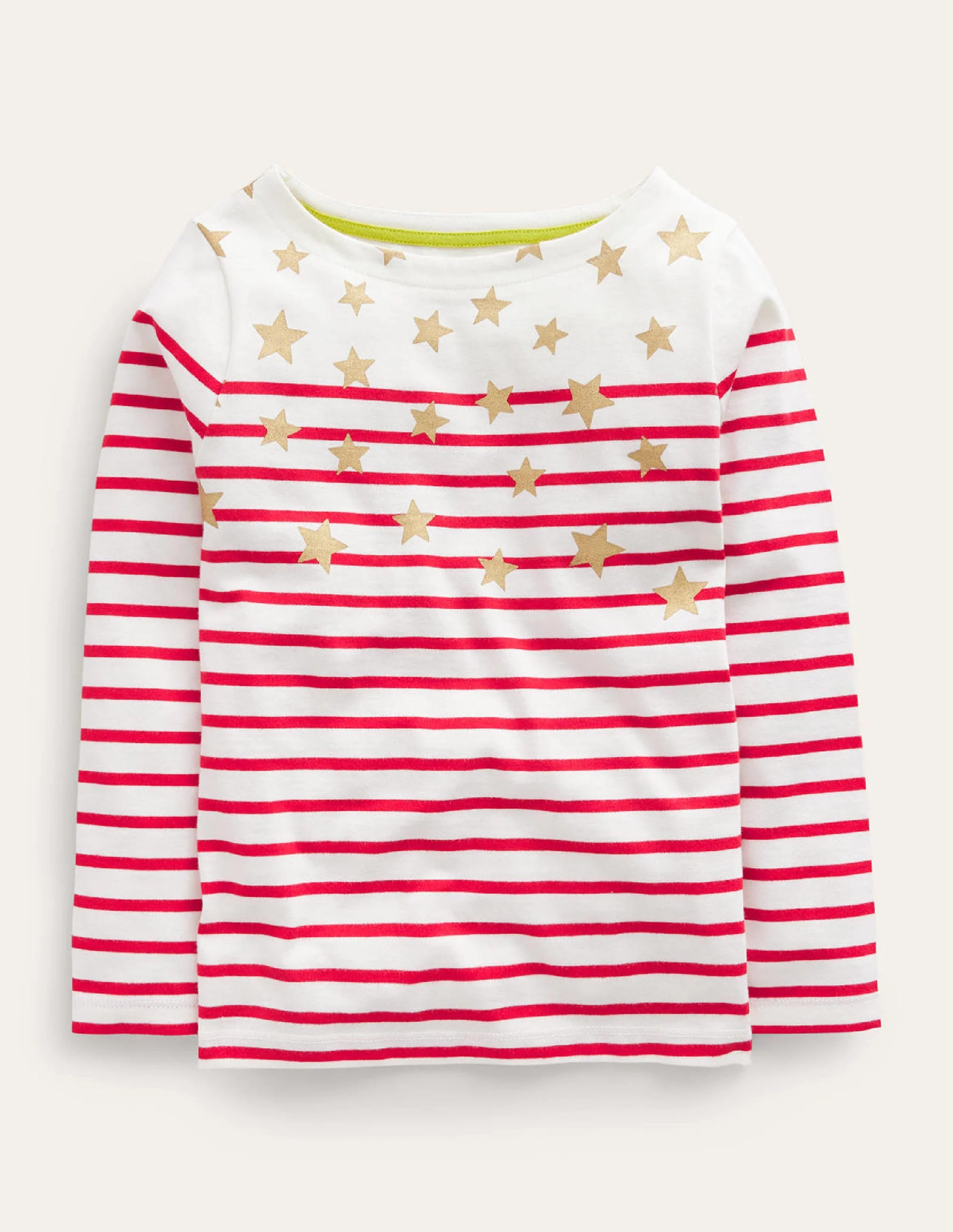 Fun Breton-Rockabilly Red/Ivory Stars