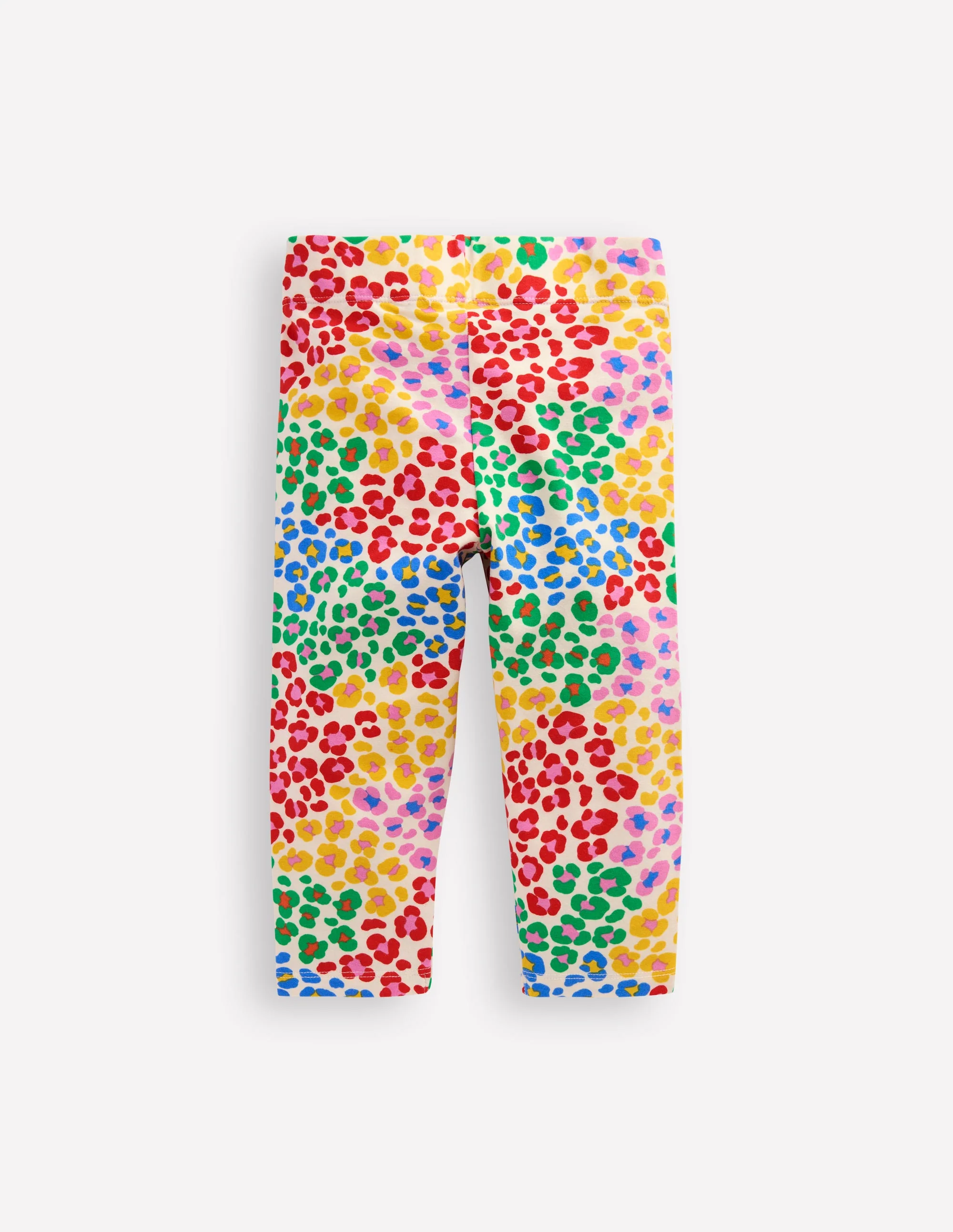 Fun Cropped Leggings-Multi Rainbow Leopard - Image 2