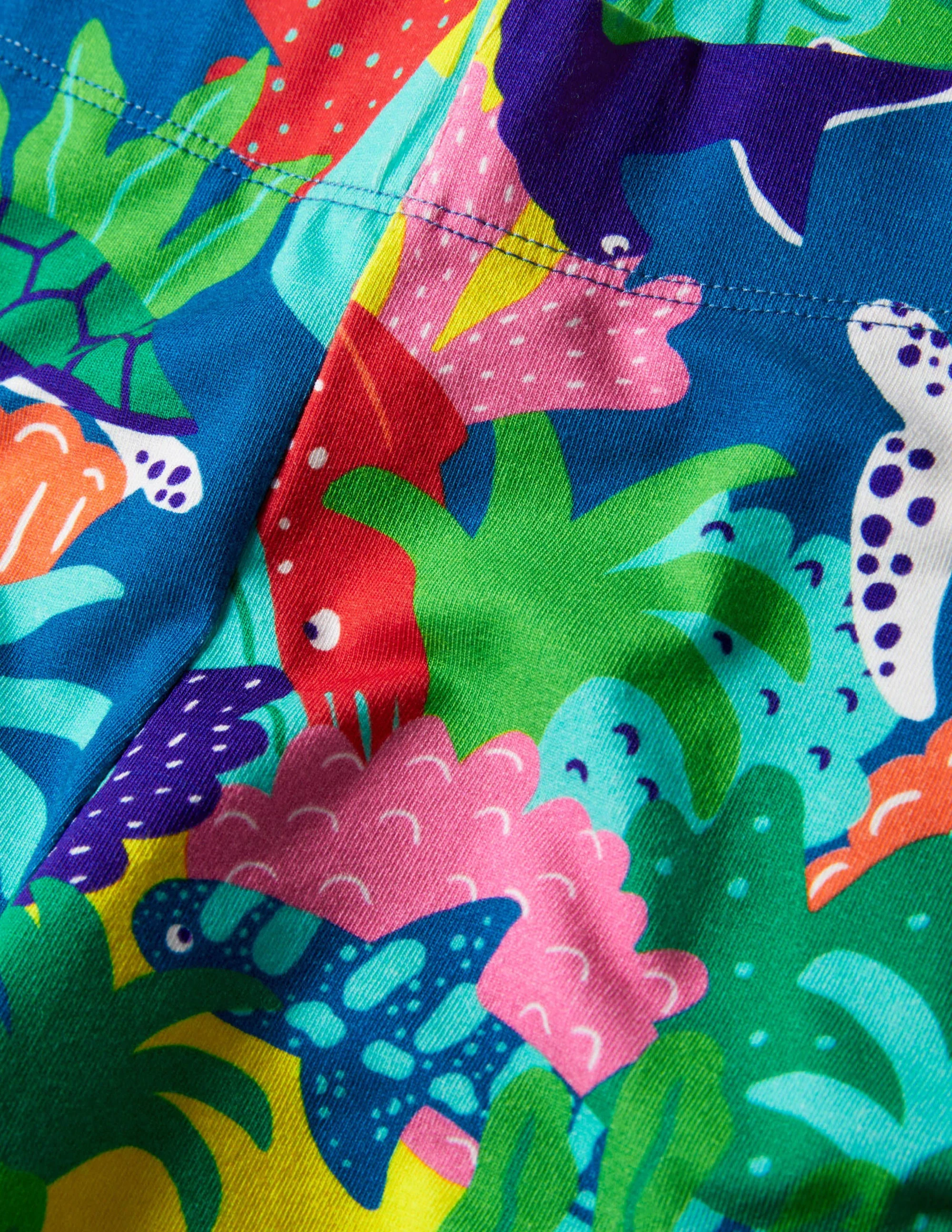 Fun Cropped Leggings-Multi Rainbow Reef - Image 3