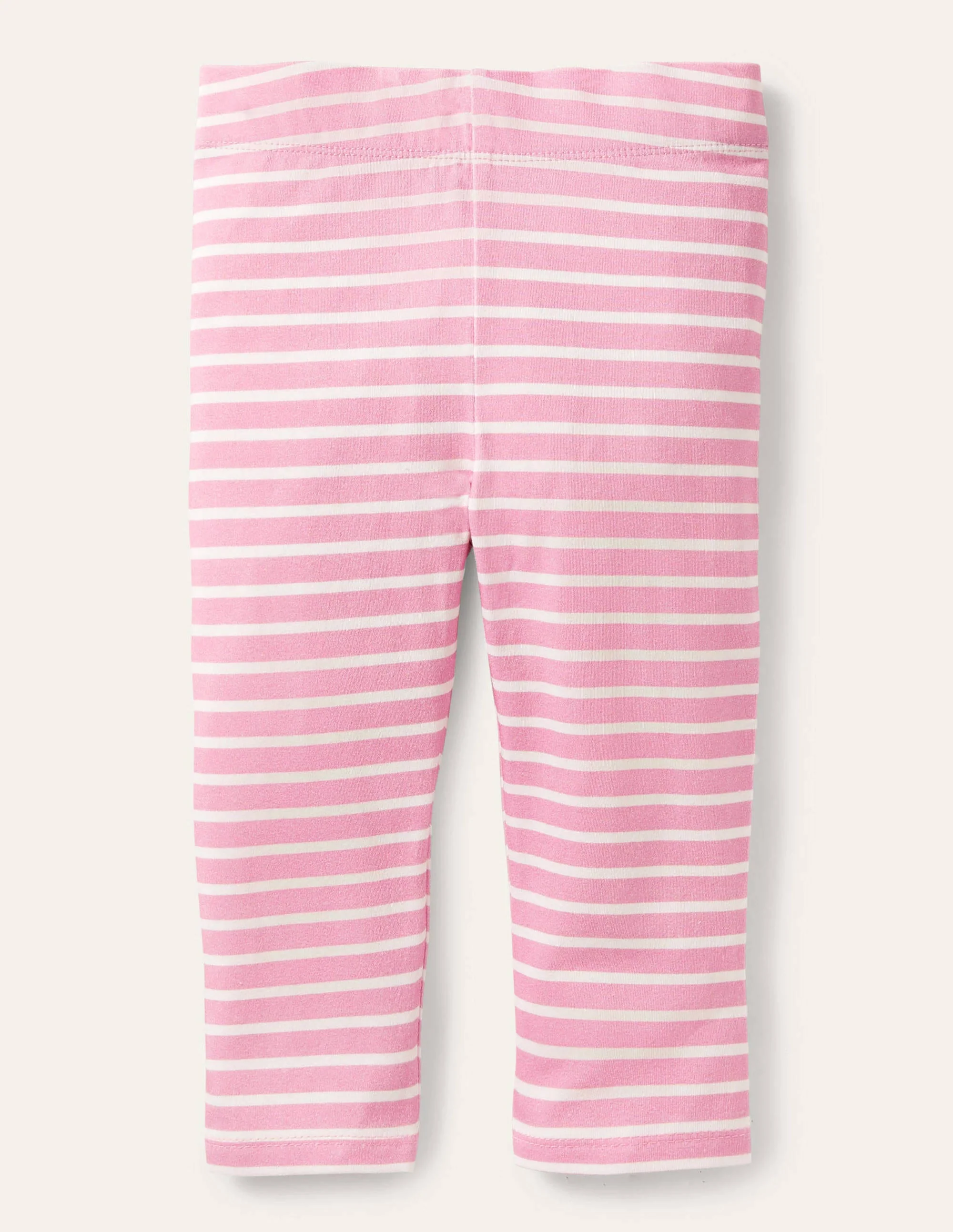 Fun Cropped Leggings-Pink Lemonade/Ivory