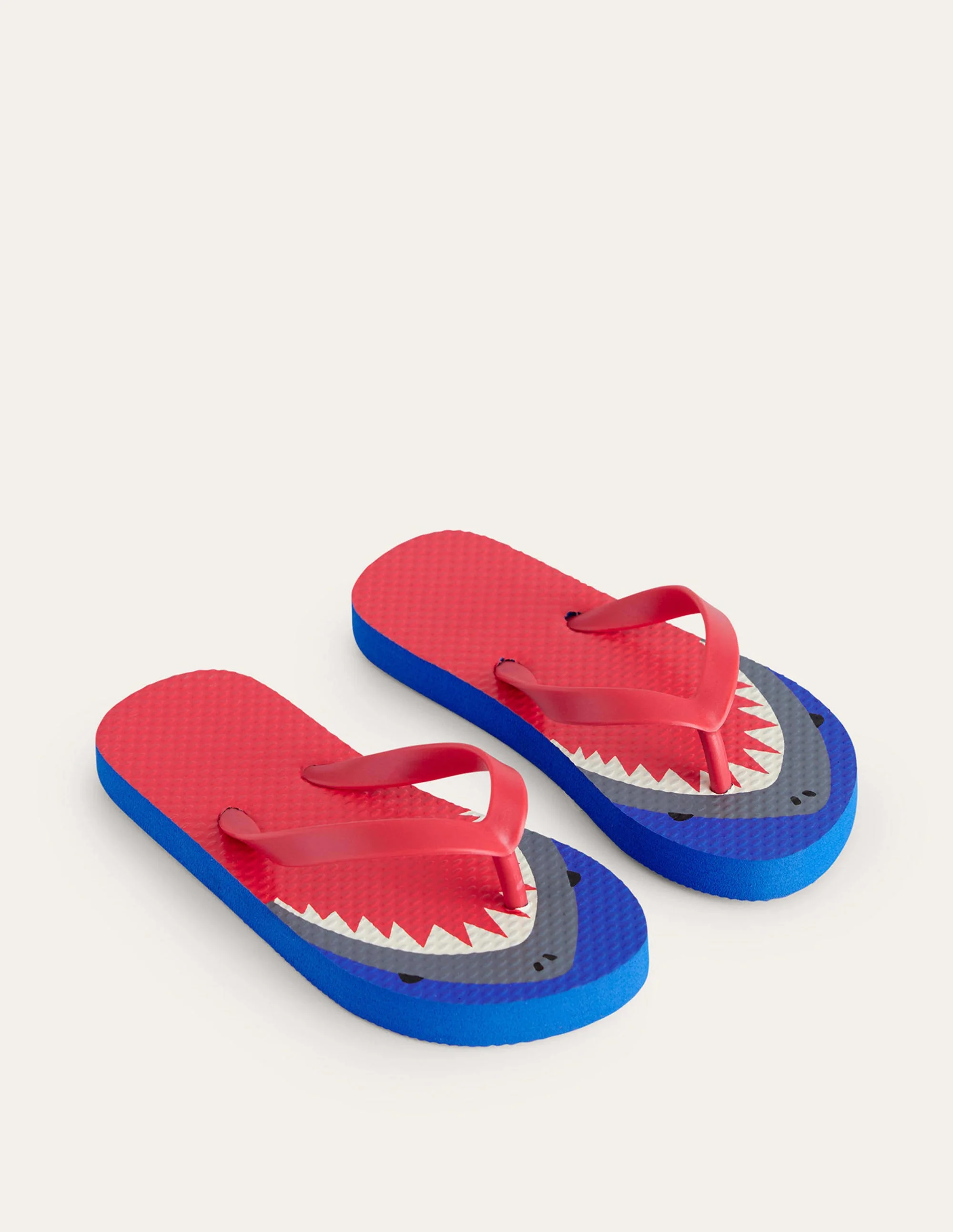 Fun Flip Flops-Red Sharks - Image 2
